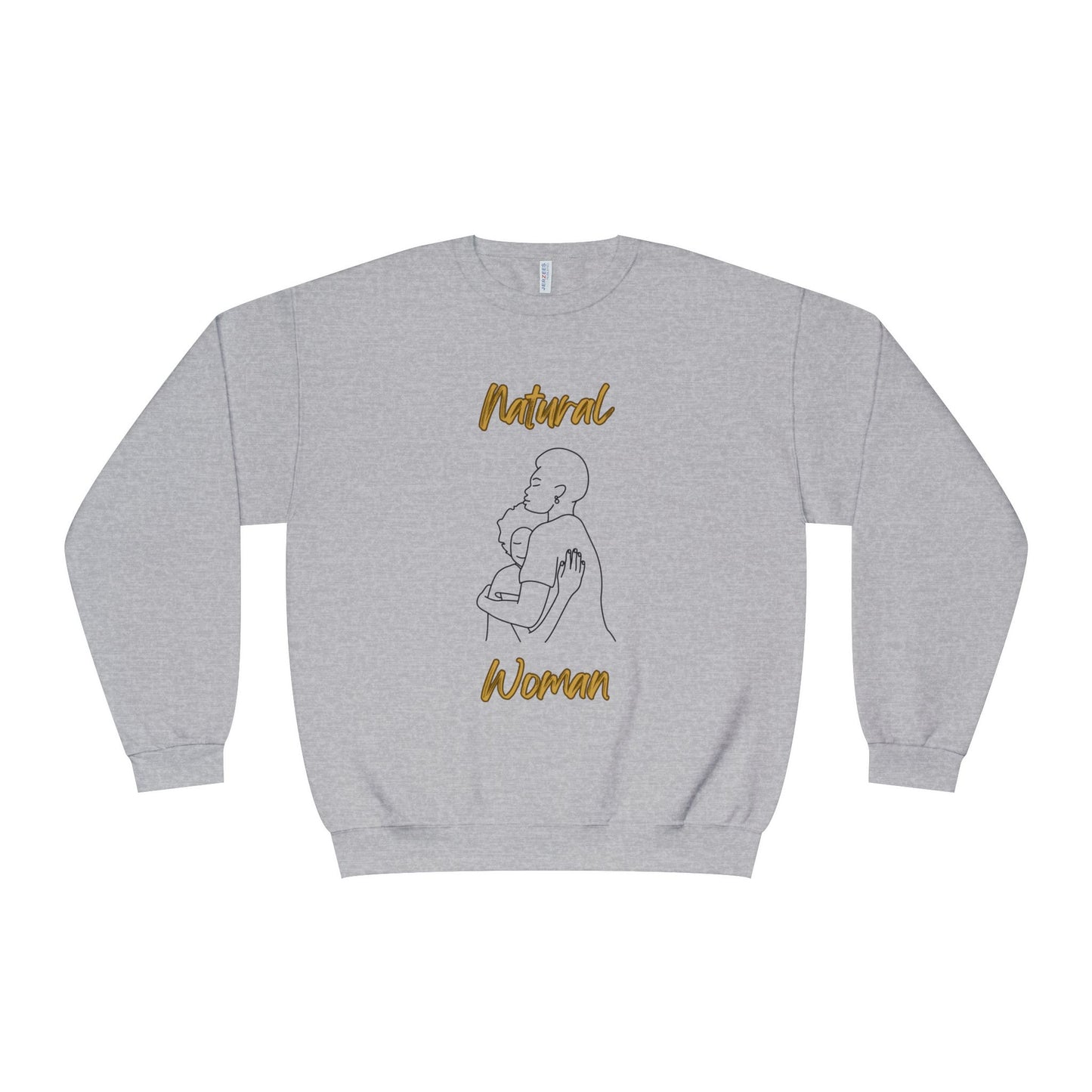Natural Woman Safe With Momma (BL) Crewneck Sweatshirt