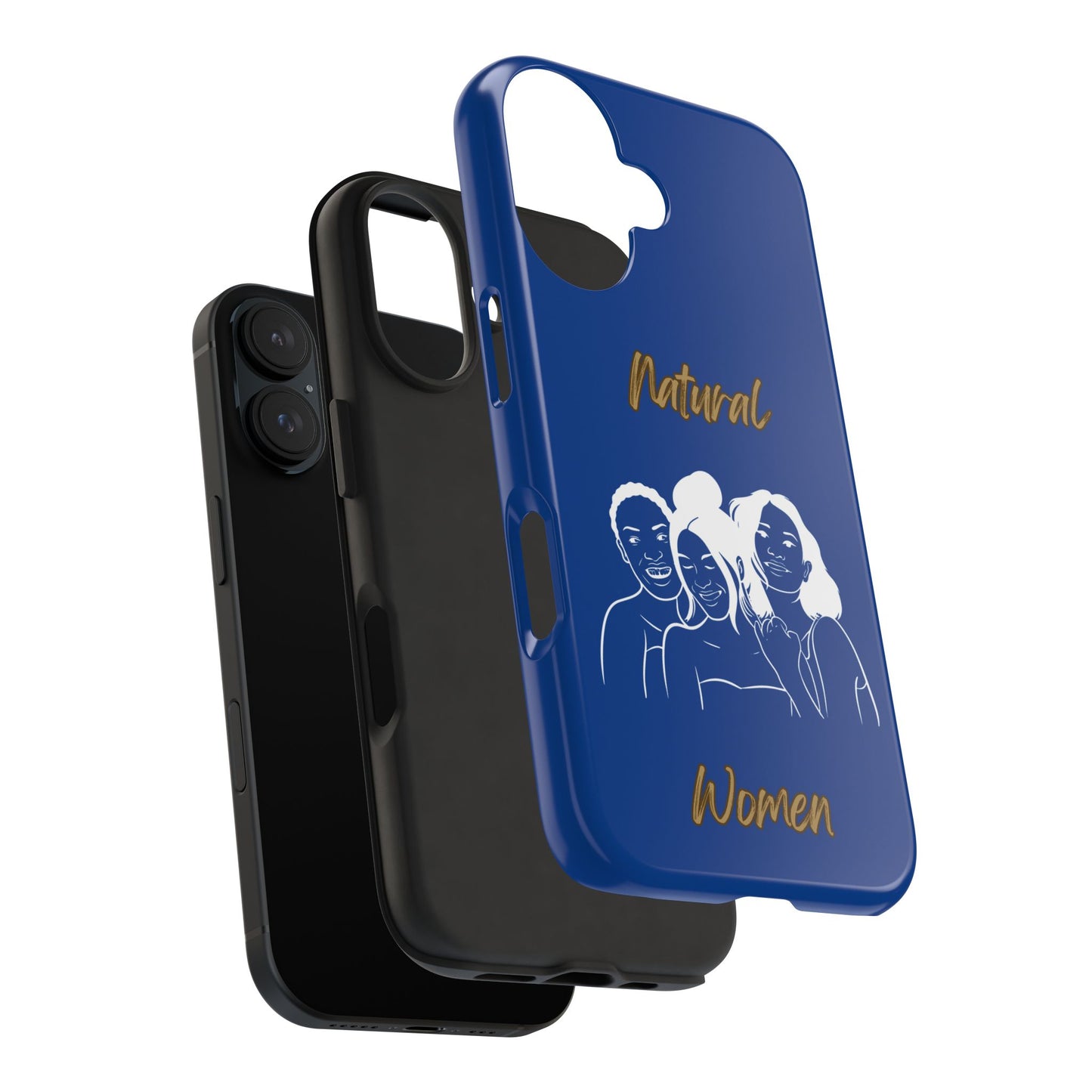 Natural Women Laughing Friends (WL)Tough Phone Cases DARK BLUE