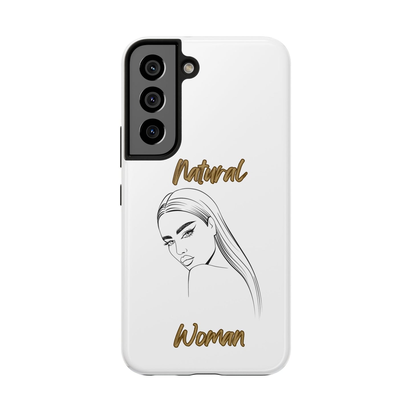 Natural Woman The Stare (BL) Tough Phone Cases WHITE