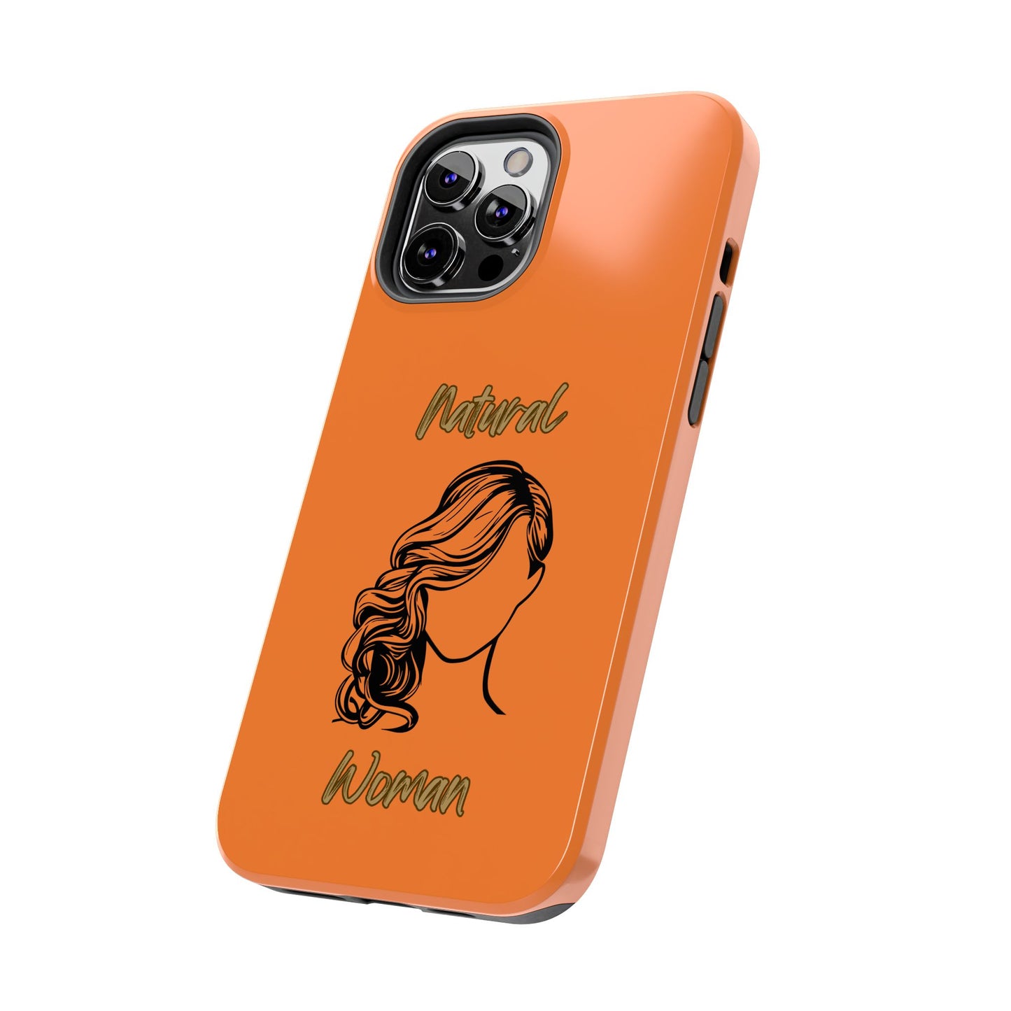 Natural Woman Long Curl (BL)Tough Phone Cases CRUSTA