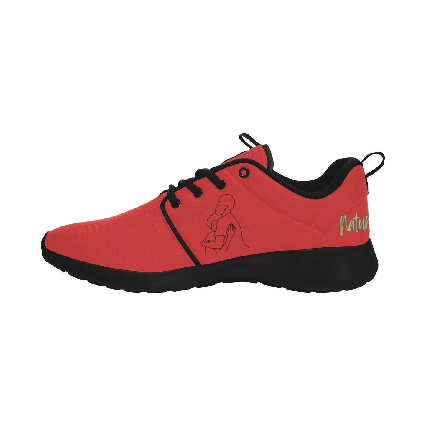 Natural Woman SAFE WITH MOMMA (BL) RED w/ Sole Sneakers