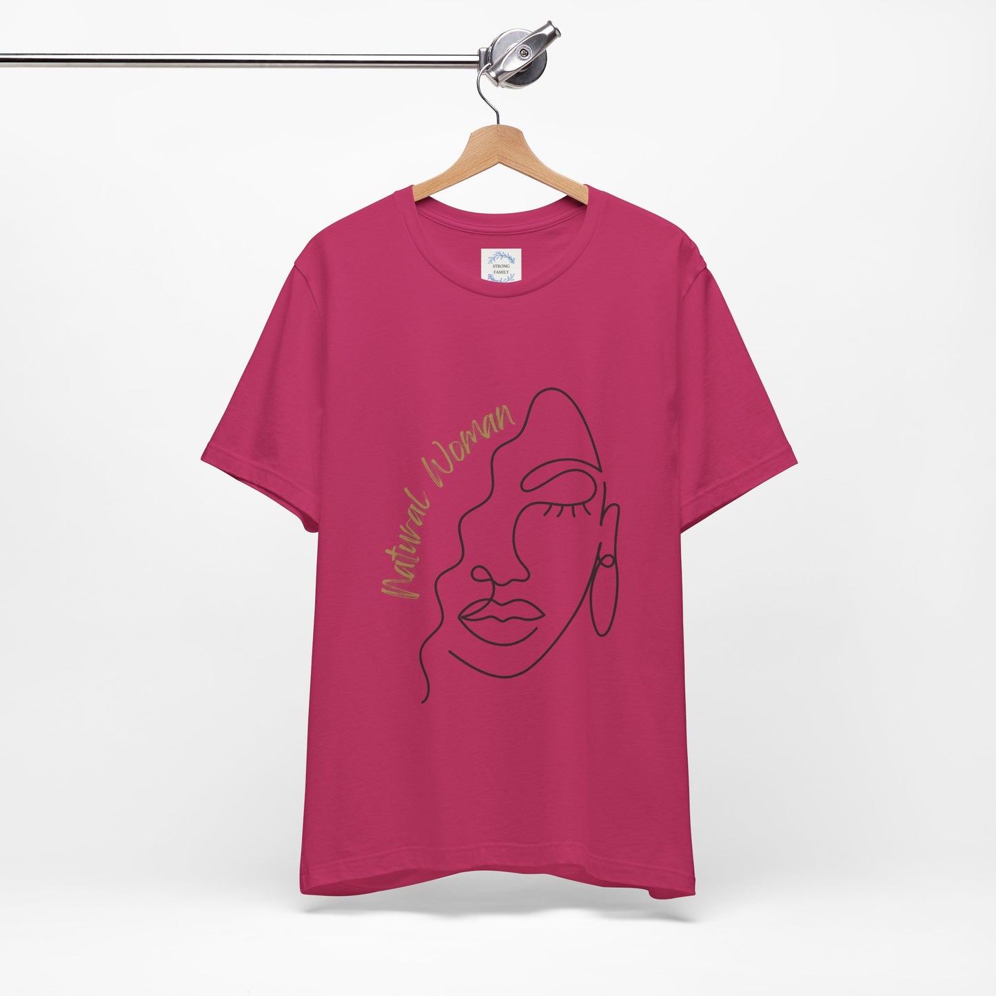 Natural Woman Half Face (BL) Short Sleeve T-Shirt