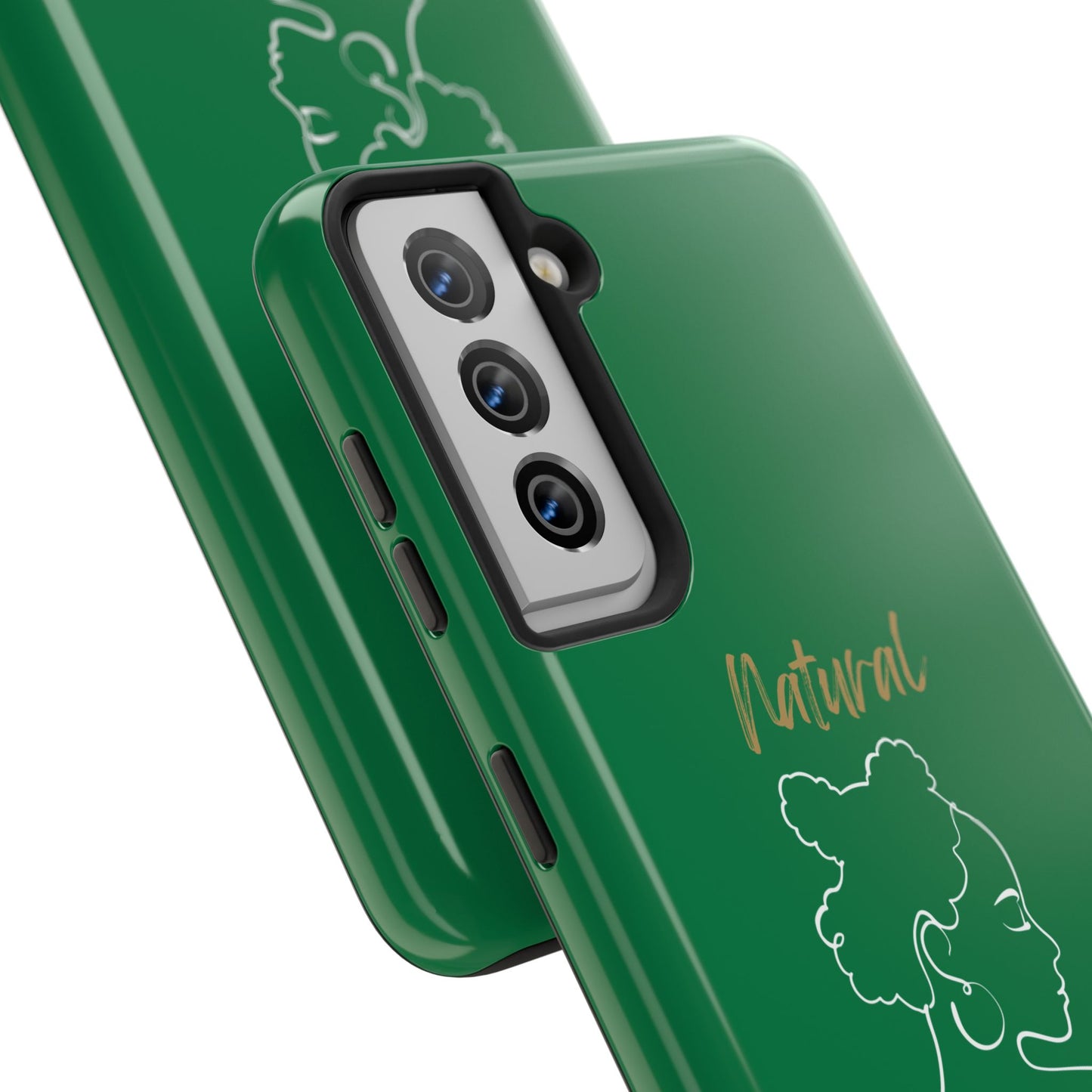 Natural Woman Twists (WL) Tough Phone Case DARK GREEN