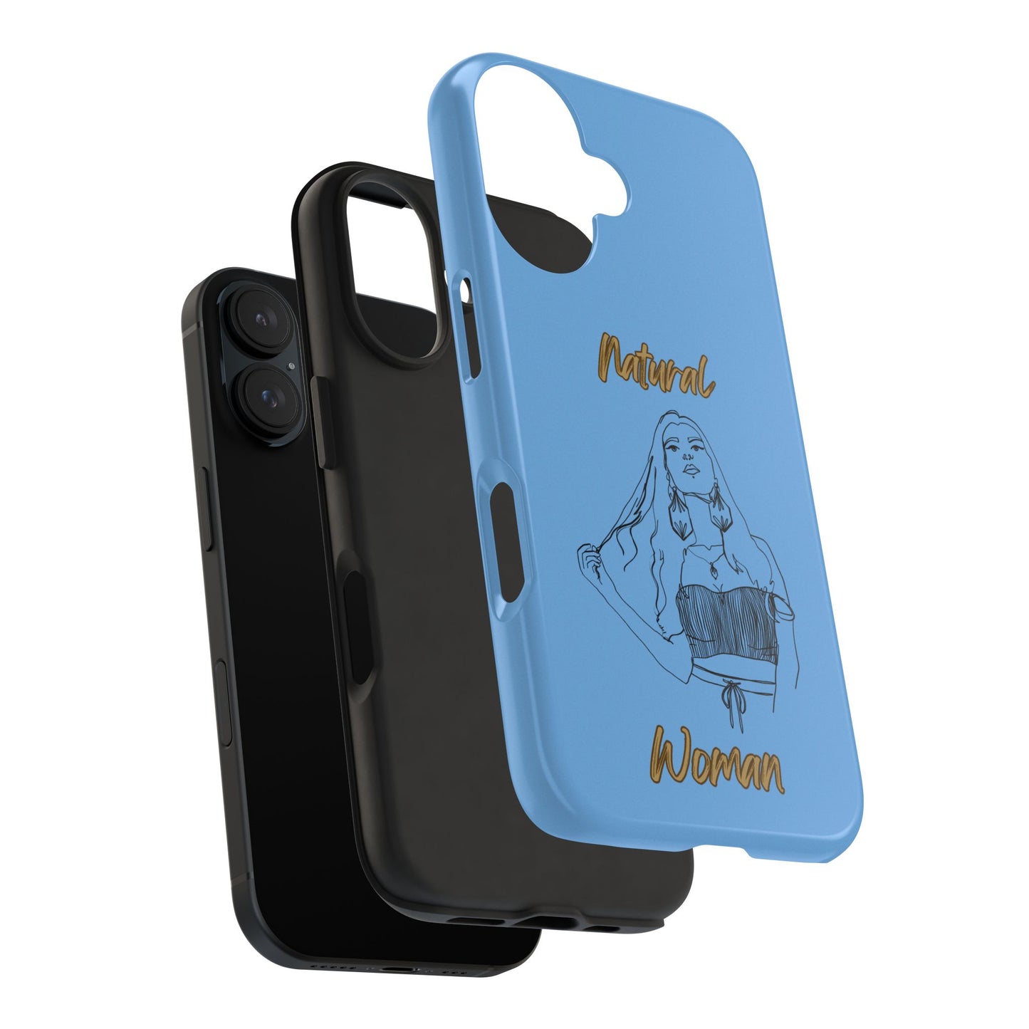 Natural Woman Thinking (BL)Tough Phone Cases LIGHT BLUE