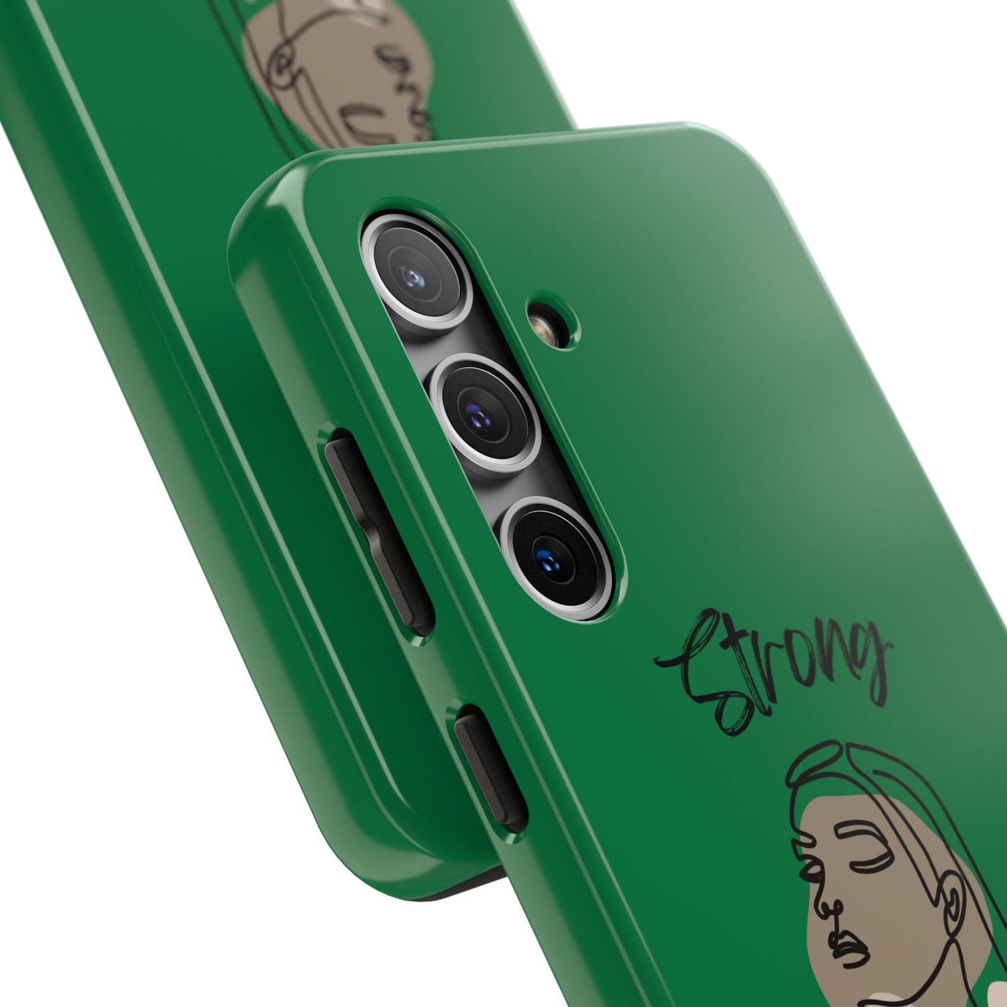 STRONG MOMMA Samsung Galaxy Tough Phone Cases (BL) Dark Green