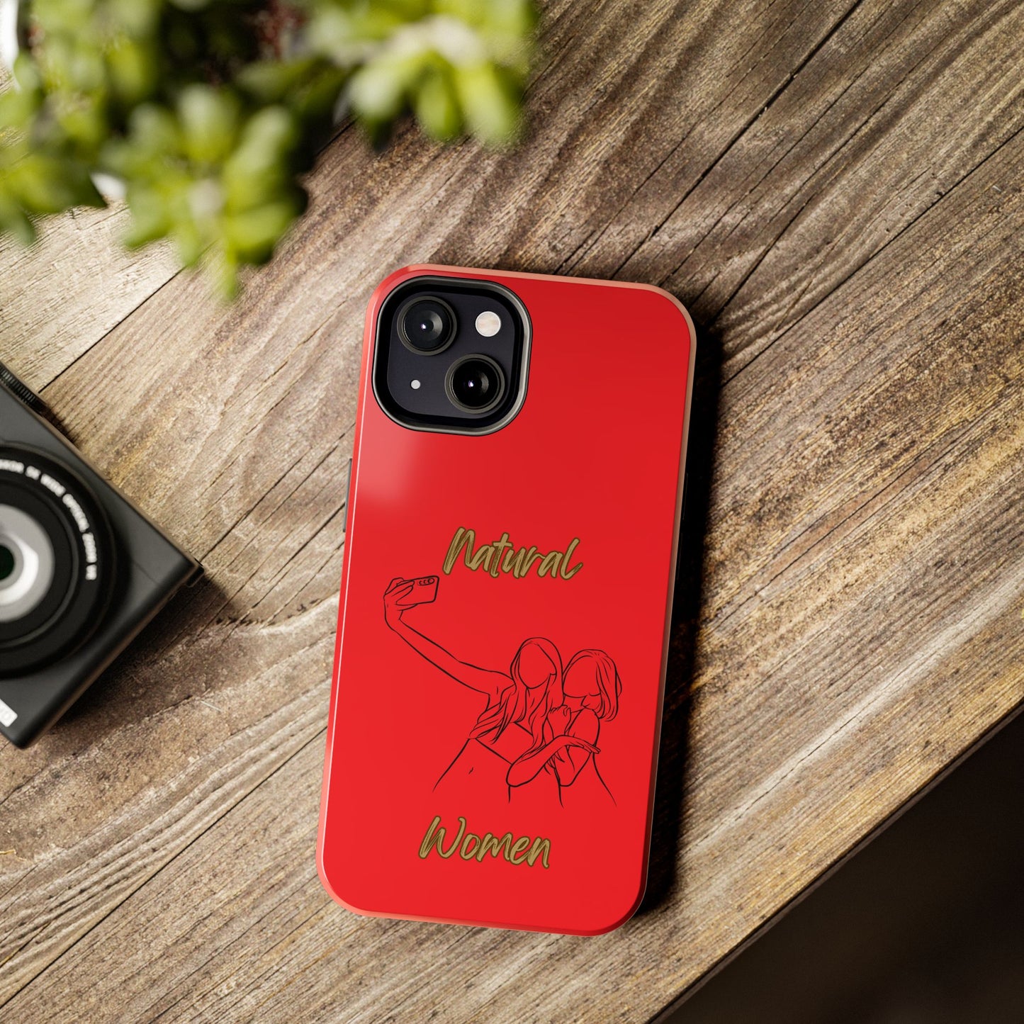 Natural Woman Friends Selfie (BL)Tough Phone Cases RED