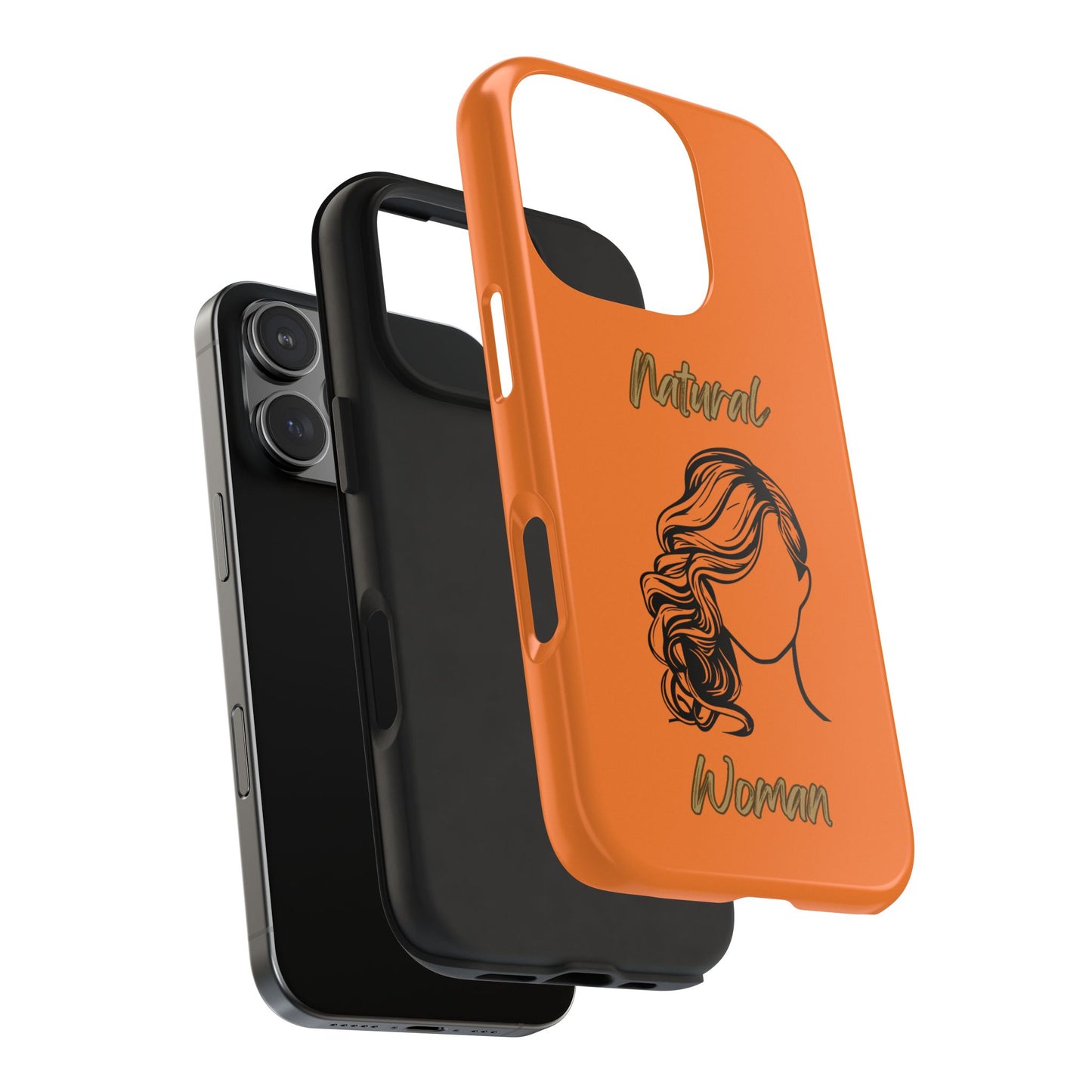 Natural Woman Long Curl (BL)Tough Phone Cases CRUSTA