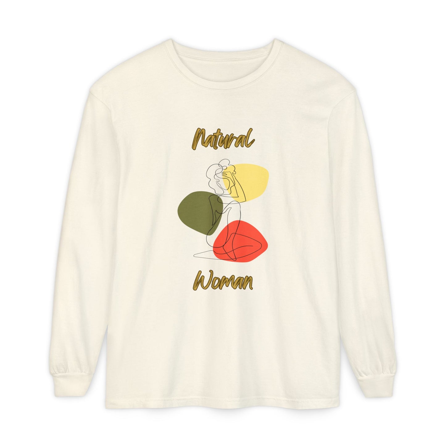 Natural Woman Colorful Pose (BL) Long Sleeve T-Shirt
