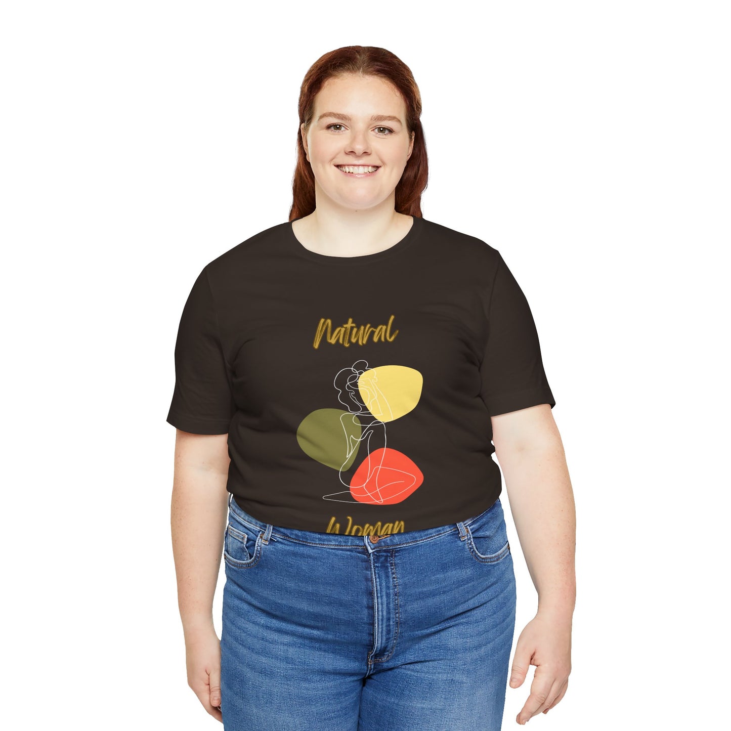 Natural Woman Colorful Pose (WL) Short Sleeve T-Shirt