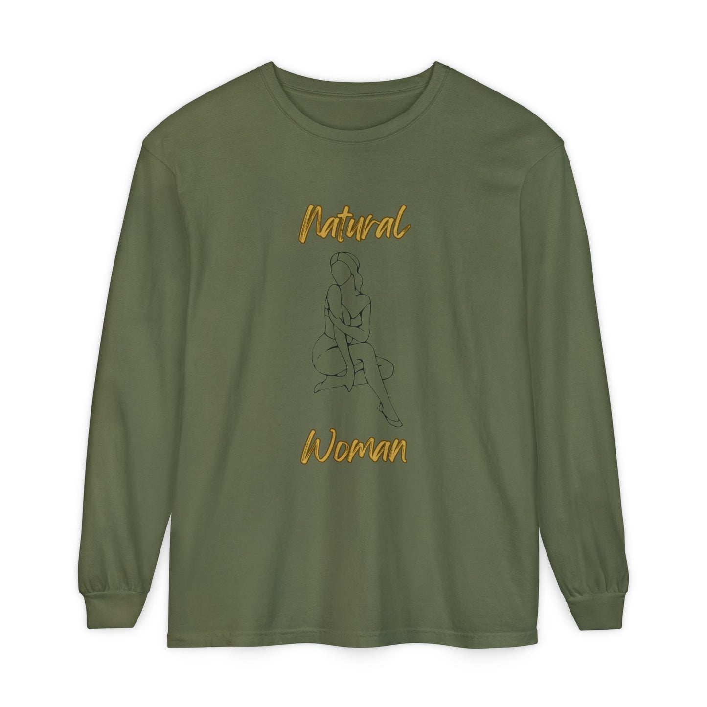 Natural Woman Shoulder Action (BL) Long Sleeve T-Shirt