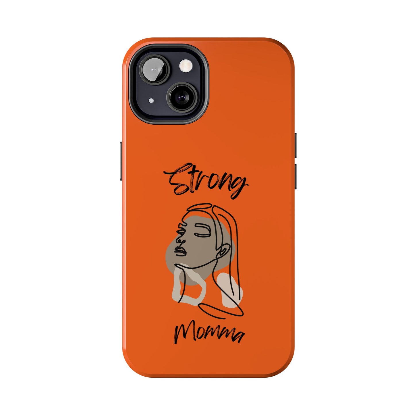 STRONG MOMMA Samsung Galaxy Tough Phone Cases (BL) Orange