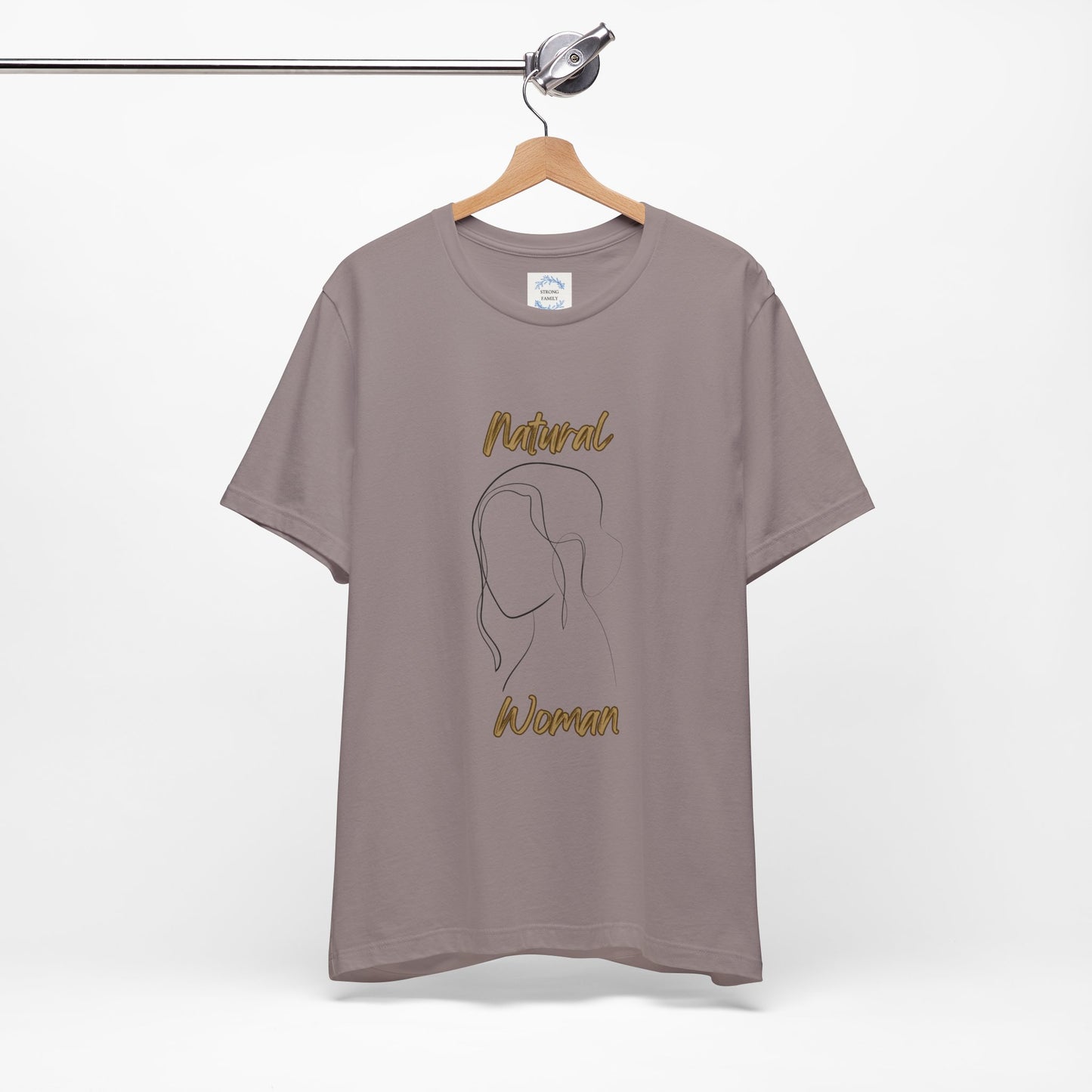 Natural Woman Hanging hair (BL) Short Sleeve T-Shirt