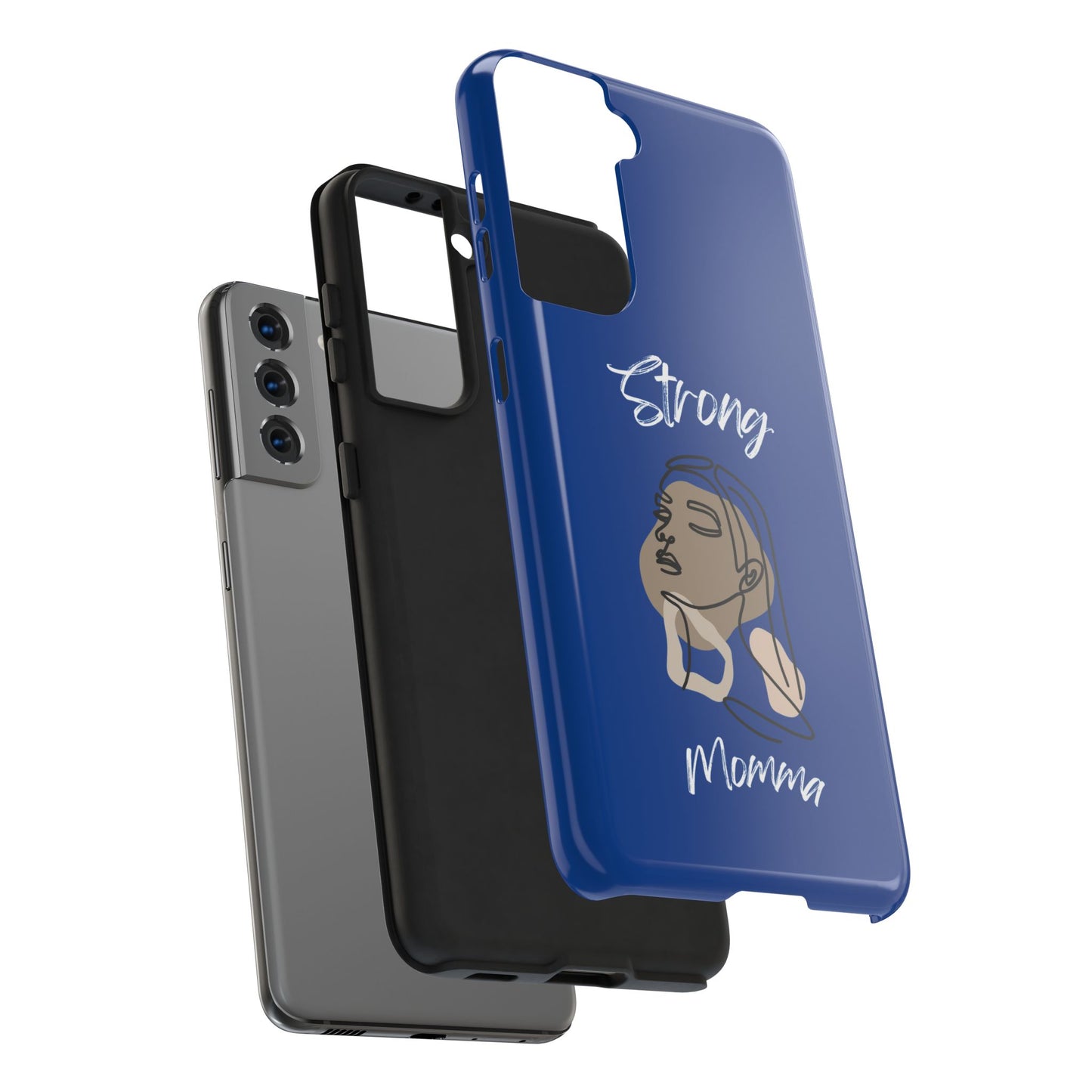 Strong Momma (WL) Tough Phone Cases DARK BLUE