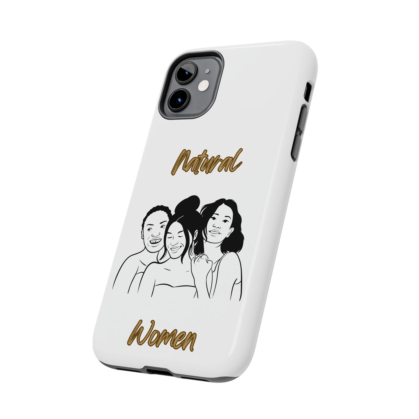 Natural Women Laughing Friends (BL)Tough Phone Cases WHITE