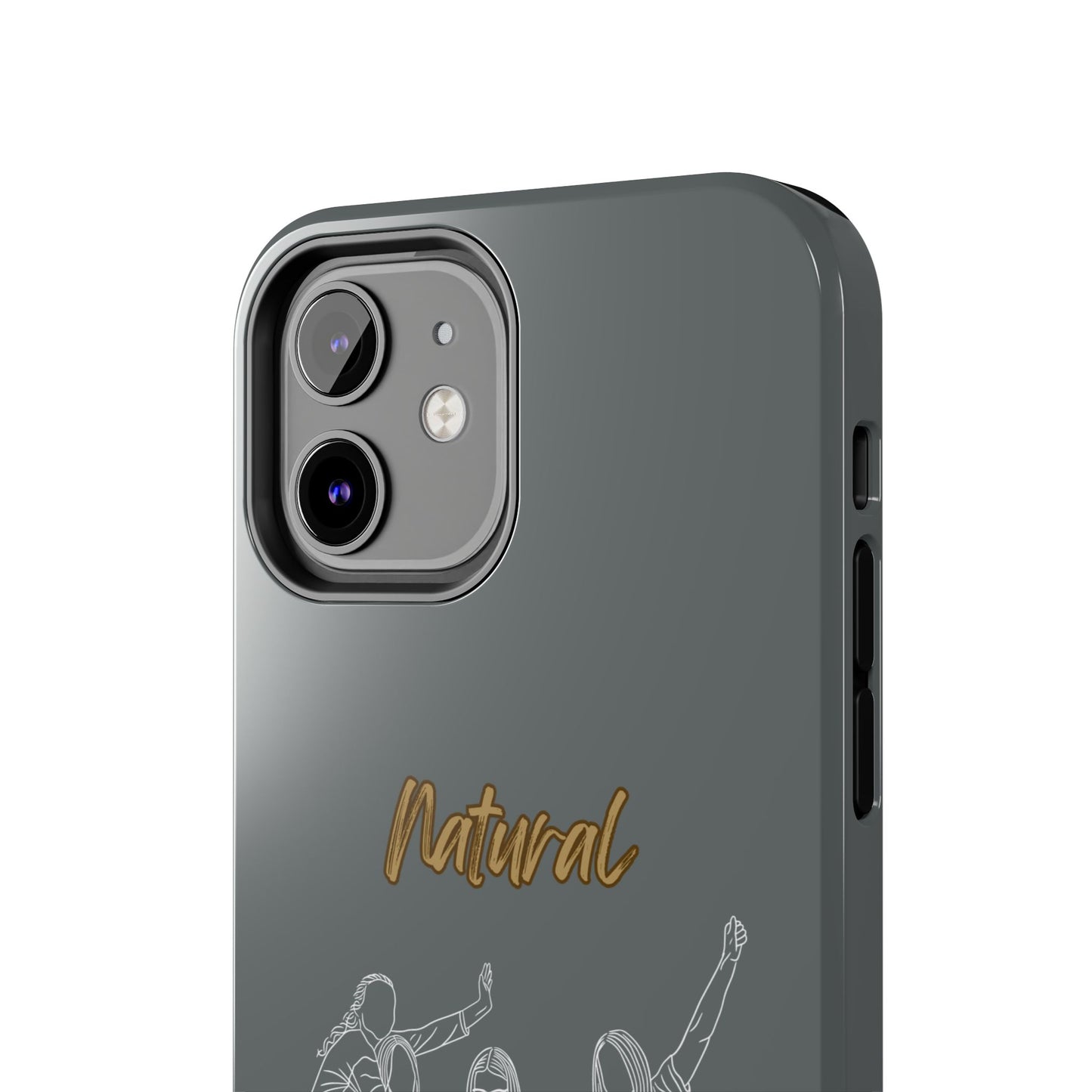 Natural Woman Piggy Back (WL)Tough Phone Cases DARK GREY