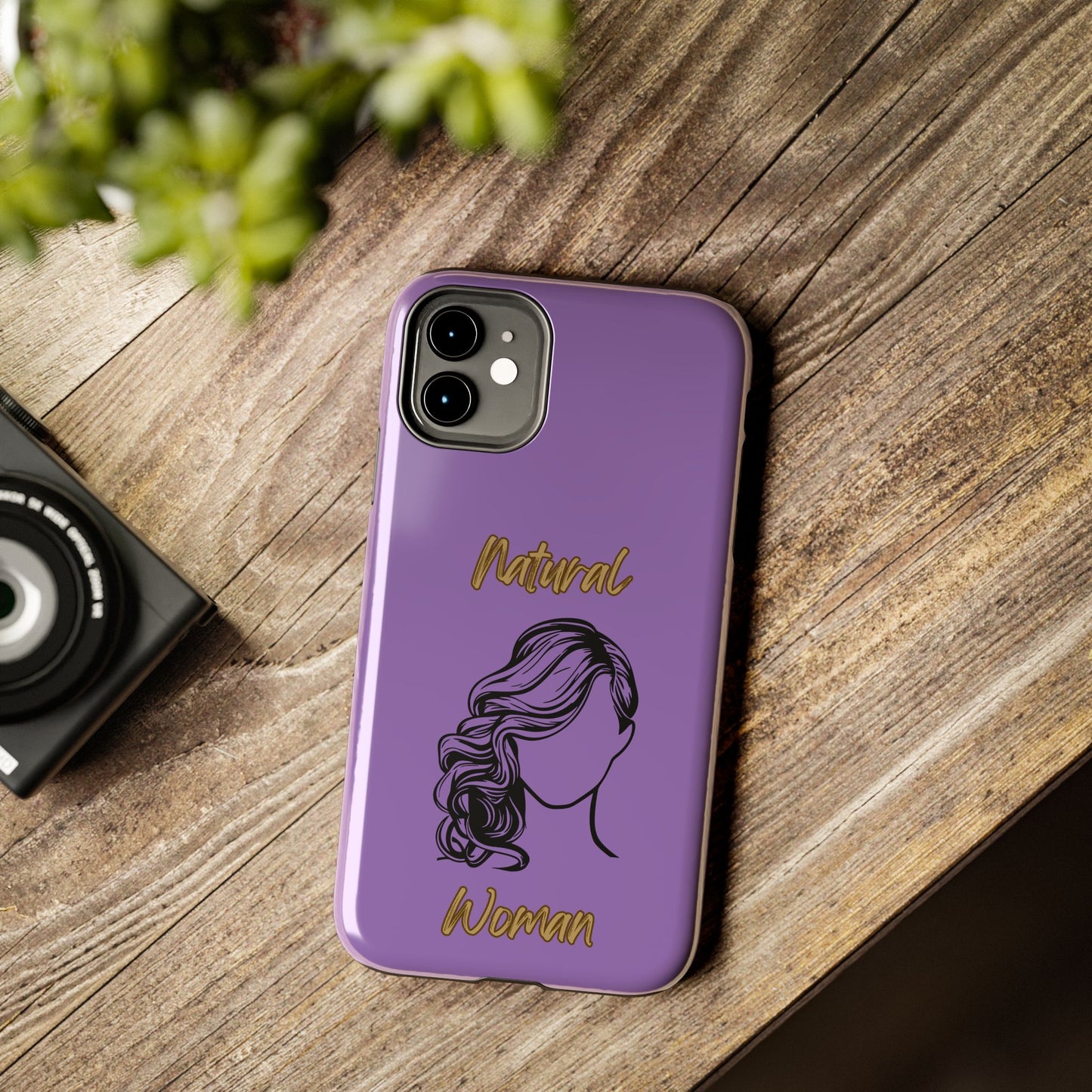 Natural Woman Long Curl (BL)Tough Phone Cases LIGHT PURPLE
