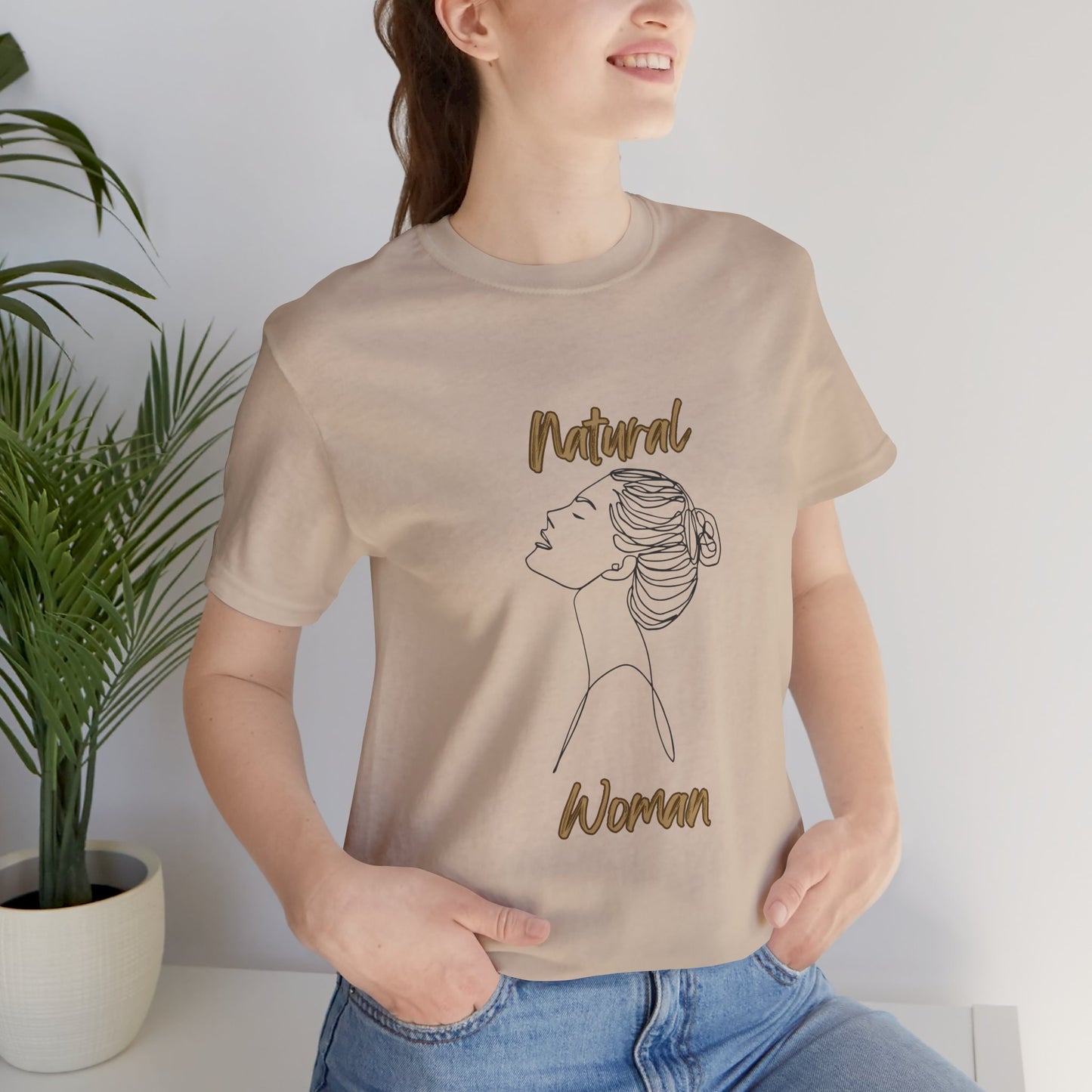 Natural Woman Wet Bun (BL) Short Sleeve T-Shirt