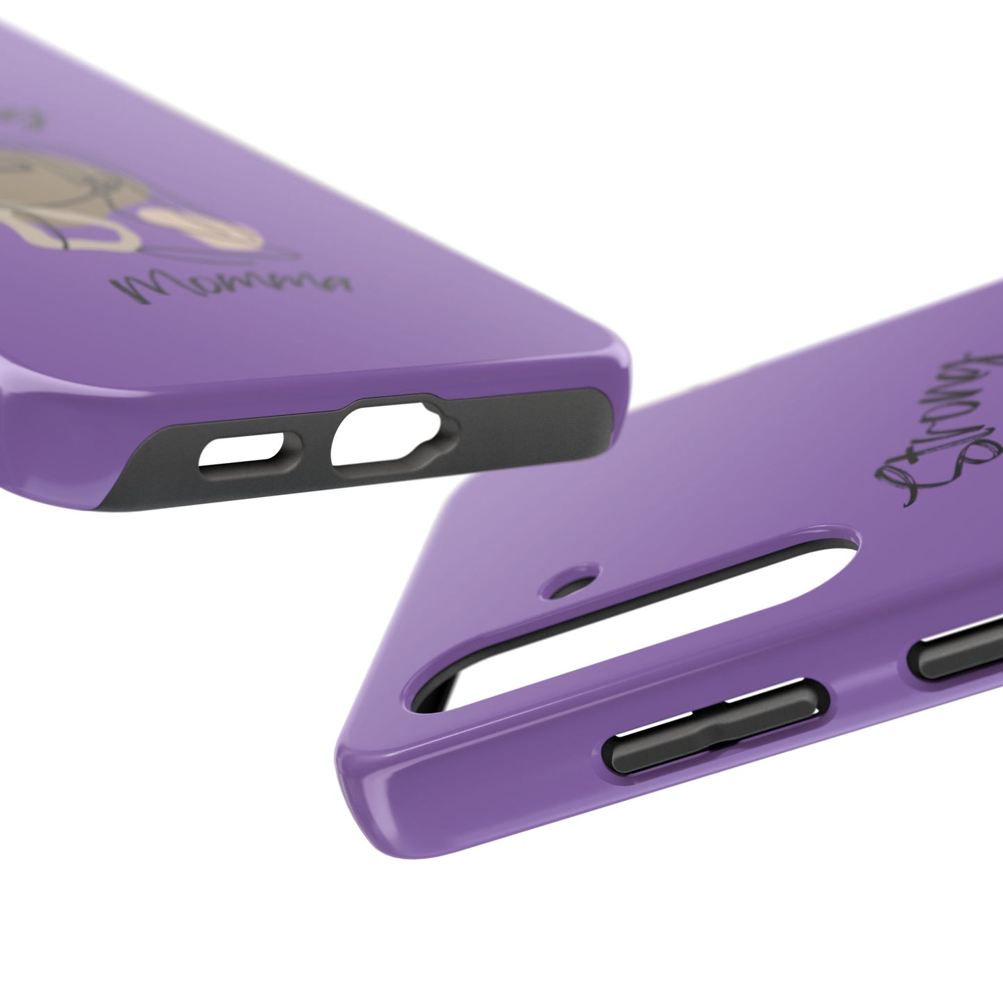 STRONG MOMMA Samsung Galaxy Tough Phone Cases (BL) Light Purple
