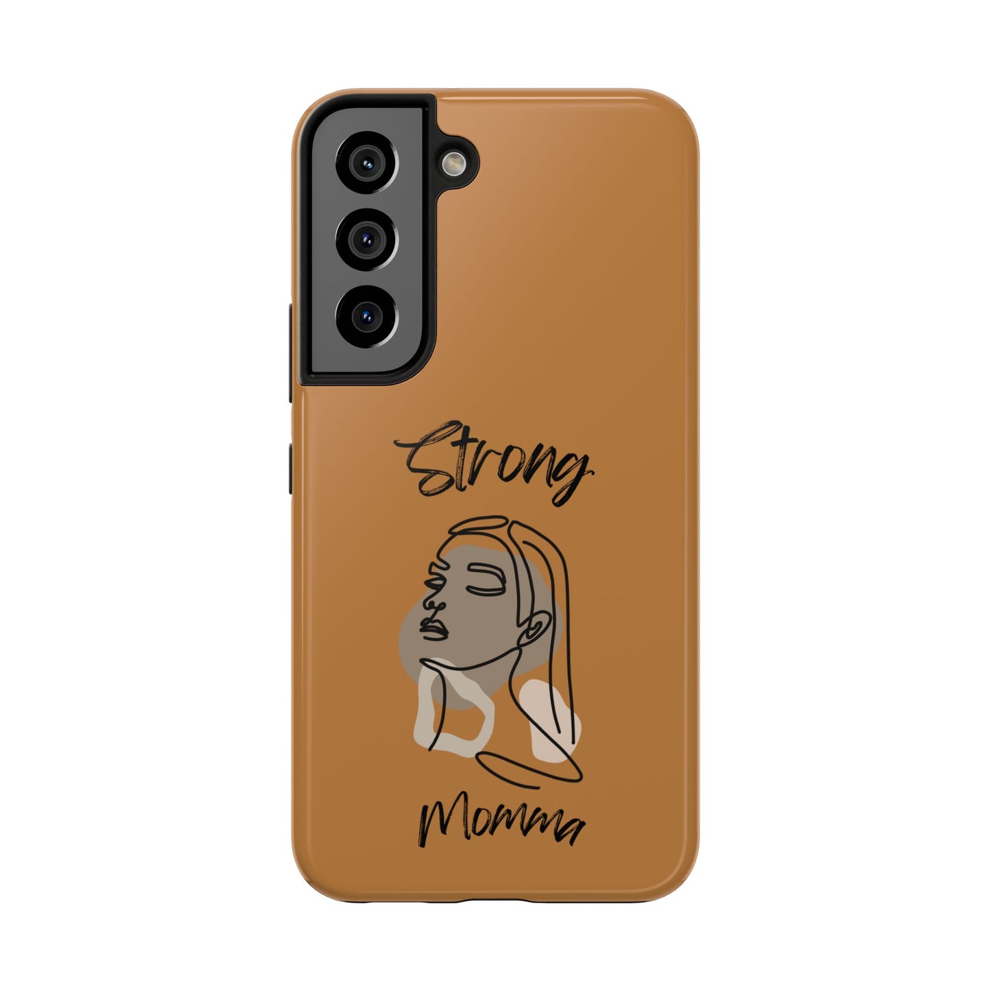 STRONG MOMMA Samsung Galaxy Tough Phone Cases (BL) Light Brown