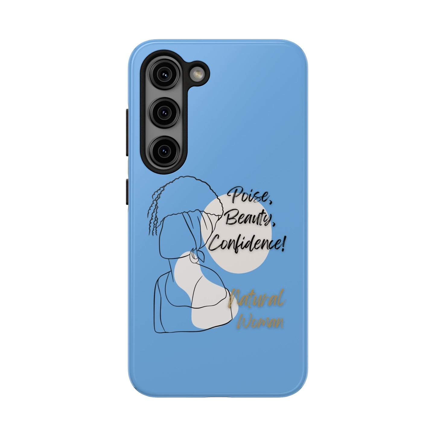 Natural Woman Puff (BL)Tough Phone Cases LIGHT BLUE
