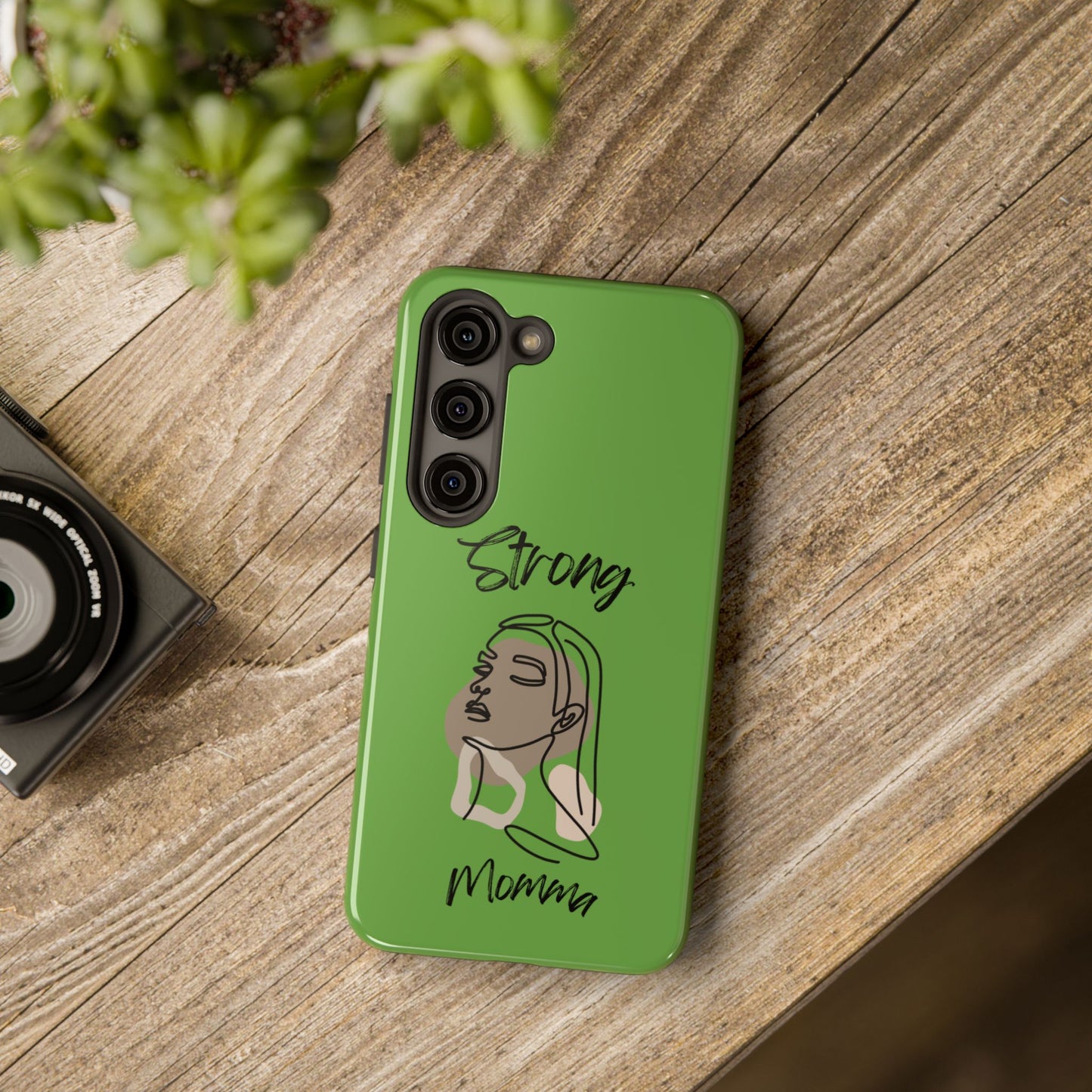 STRONG MOMMA Samsung Galaxy Tough Phone Cases (BL) Green