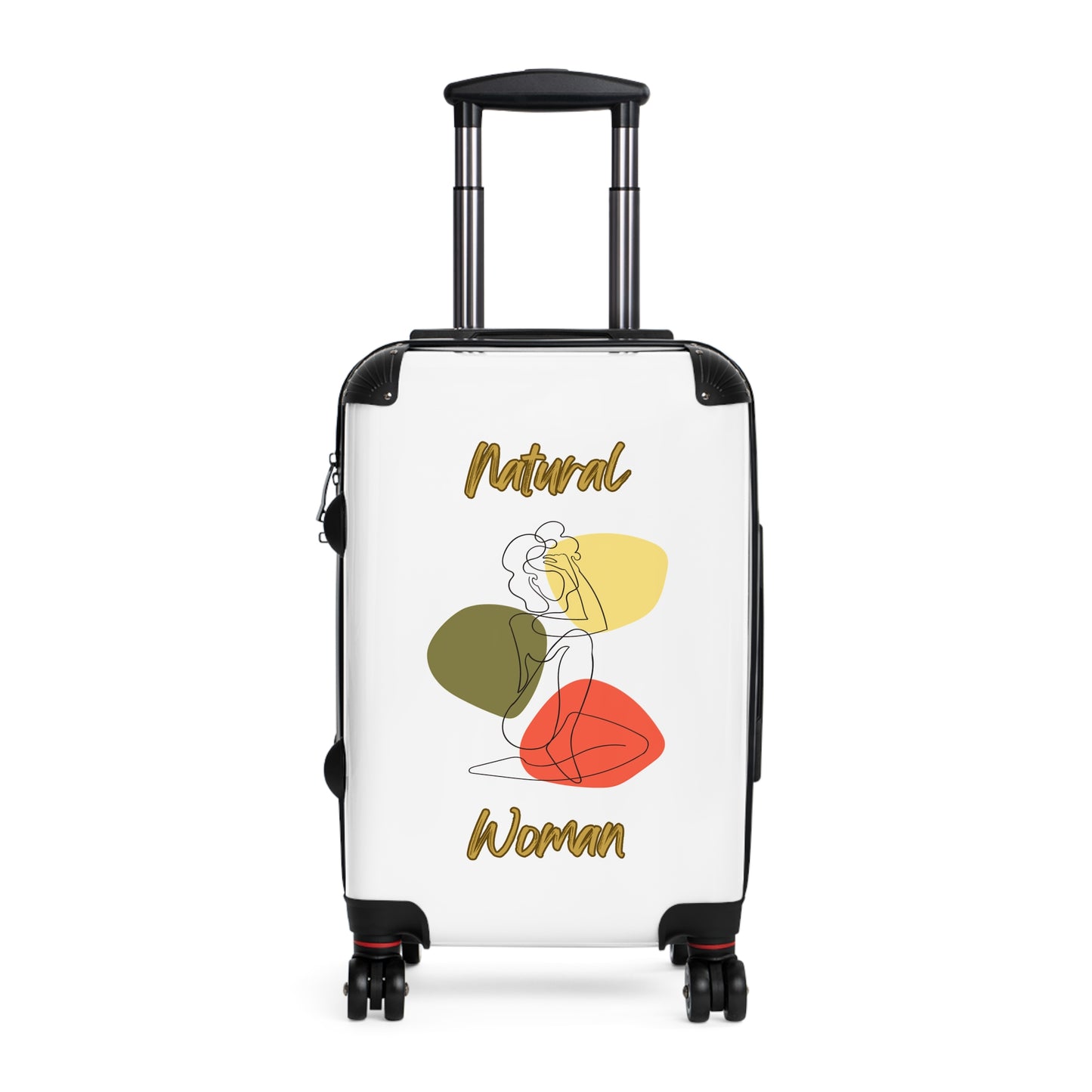 Natural Woman Colorful Pose (BL) Suitcase WHITE