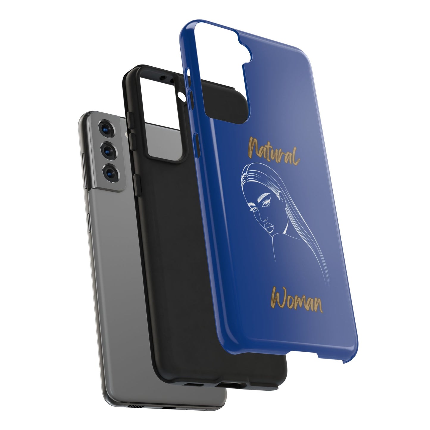 Natural Woman The Stare (WL)Tough Phone Cases DARK BLUE