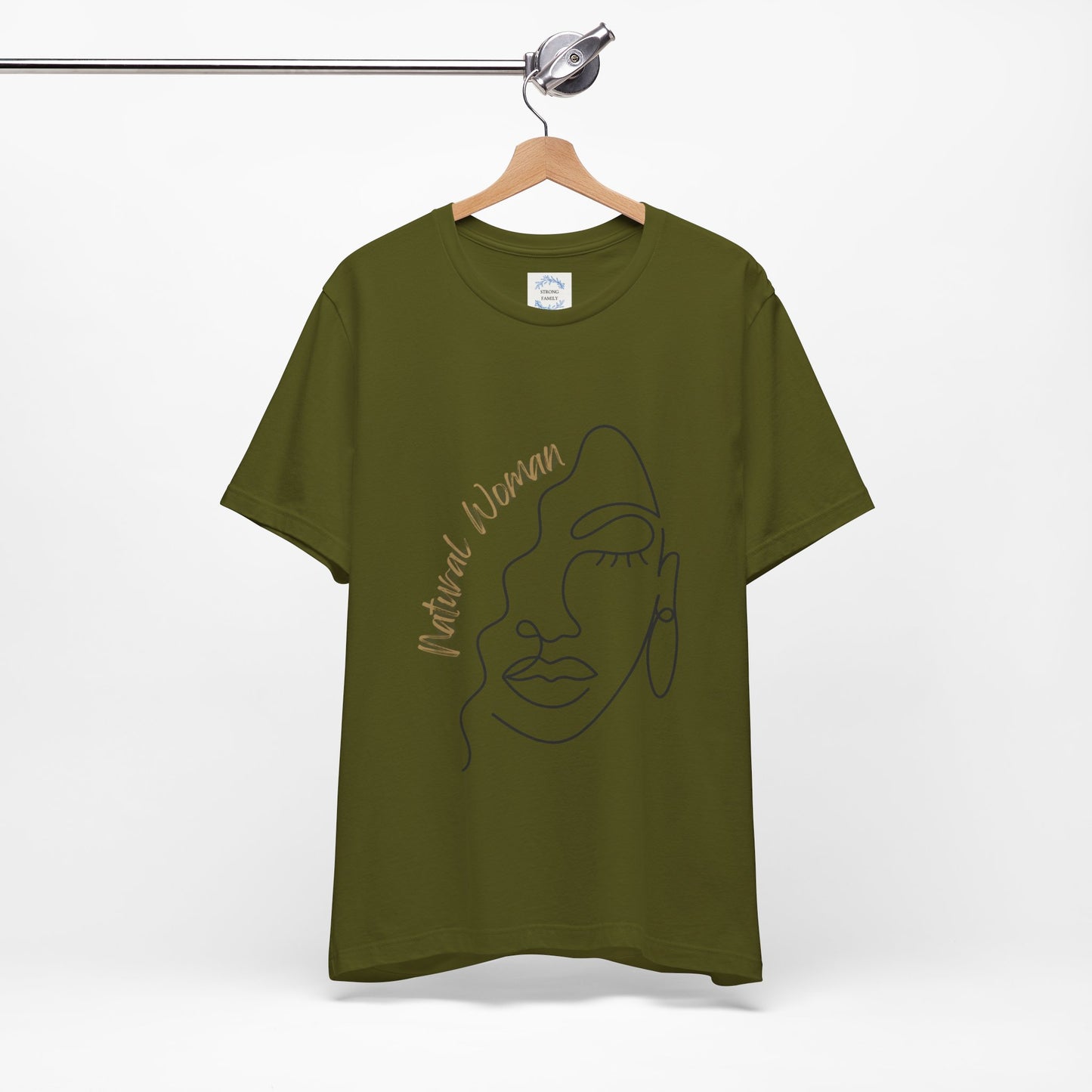 Natural Woman Half Face (BL) Short Sleeve T-Shirt