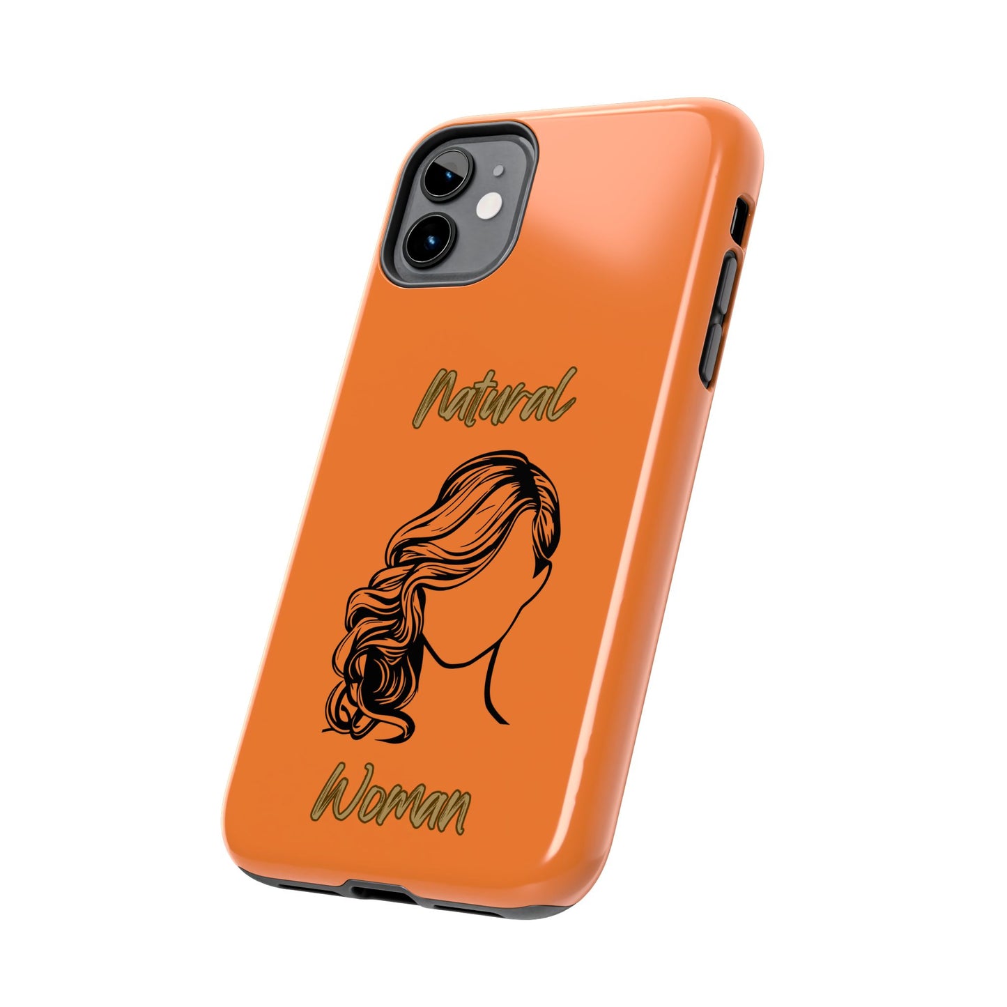 Natural Woman Long Curl (BL)Tough Phone Cases CRUSTA