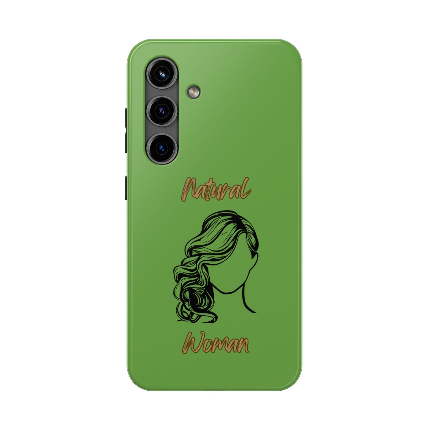 Natural Woman Long Curl (BL)Tough Phone Cases GREEN