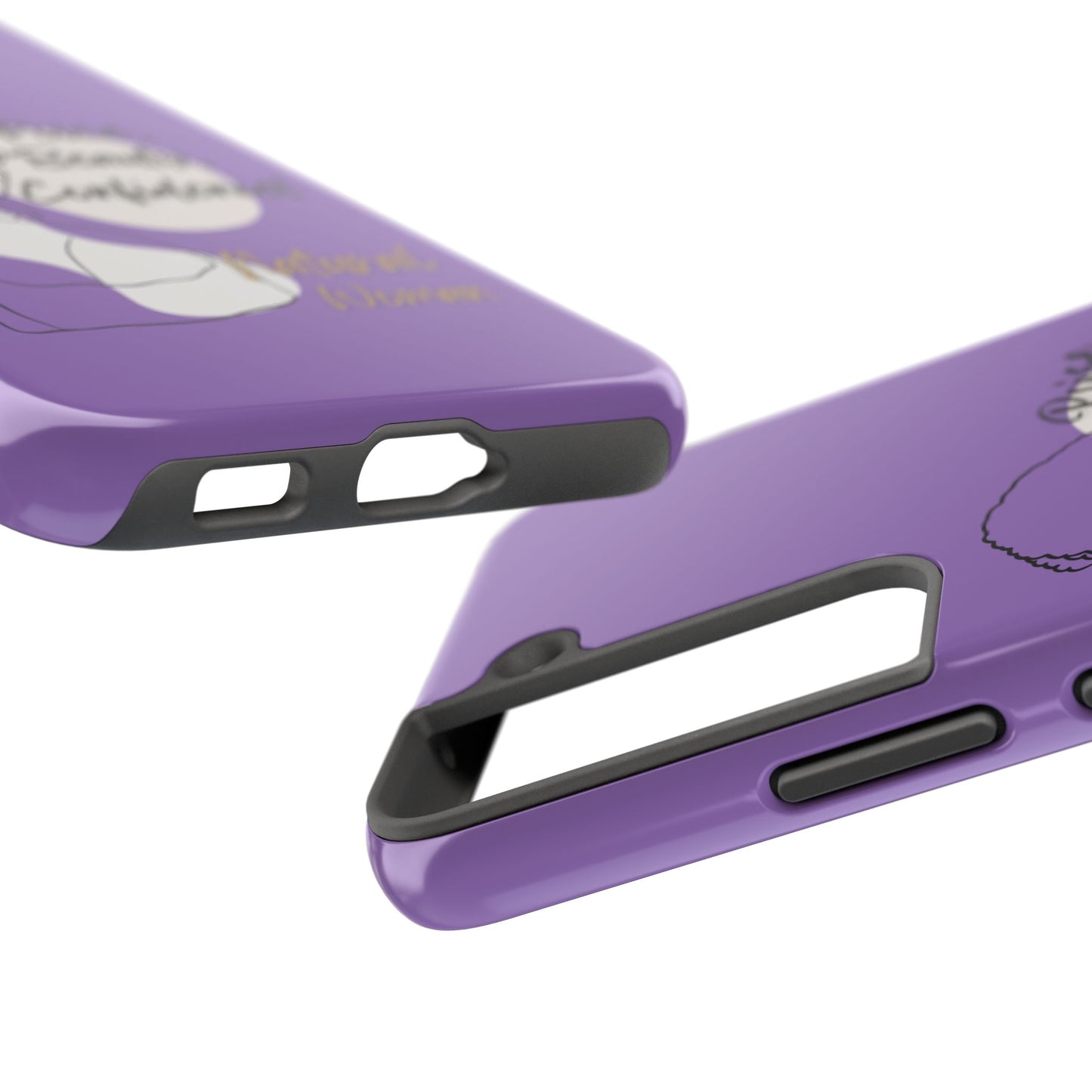 Natural Woman Puff (BL)Tough Phone Cases LIGHT PURPLE