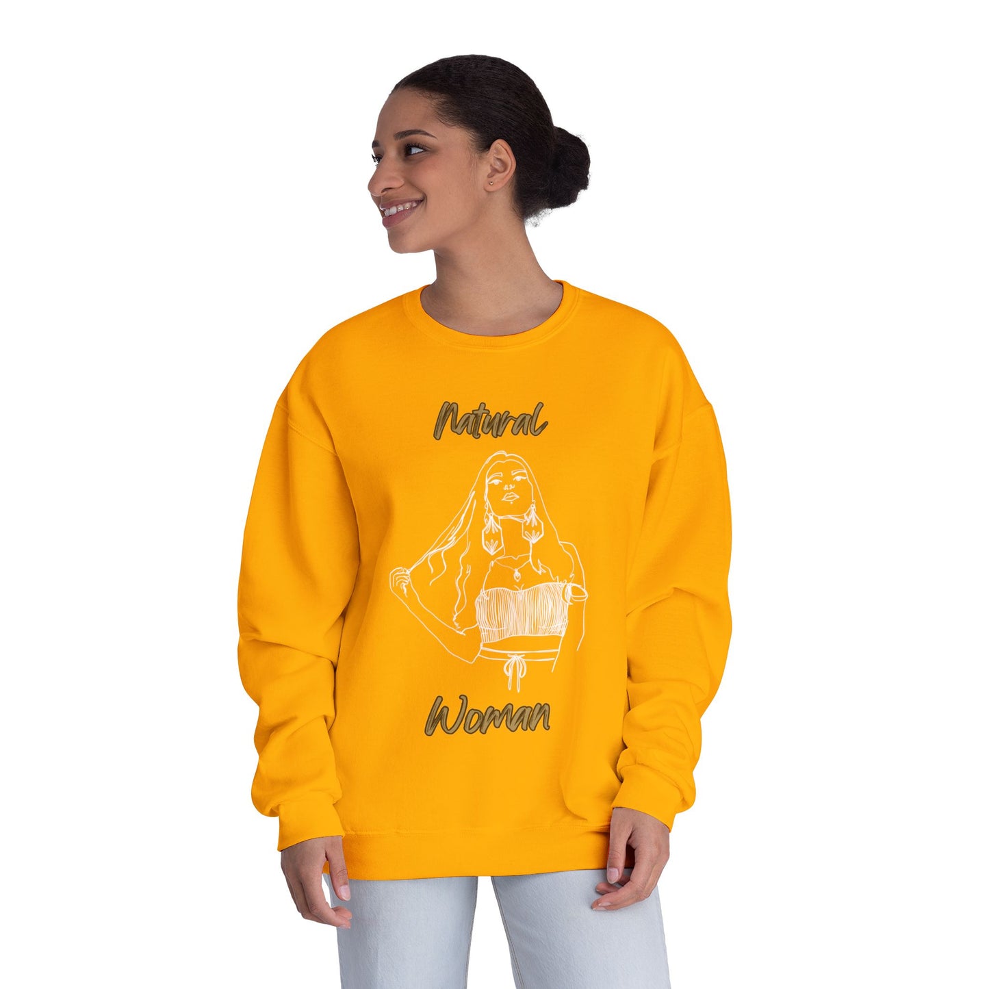 Natural Woman Thinking (WL) Crewneck Sweatshirt