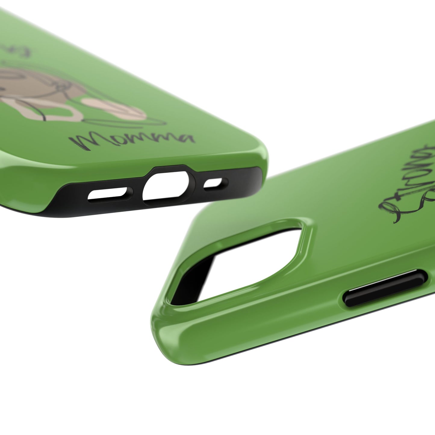 STRONG MOMMA Samsung Galaxy Tough Phone Cases (BL) Green