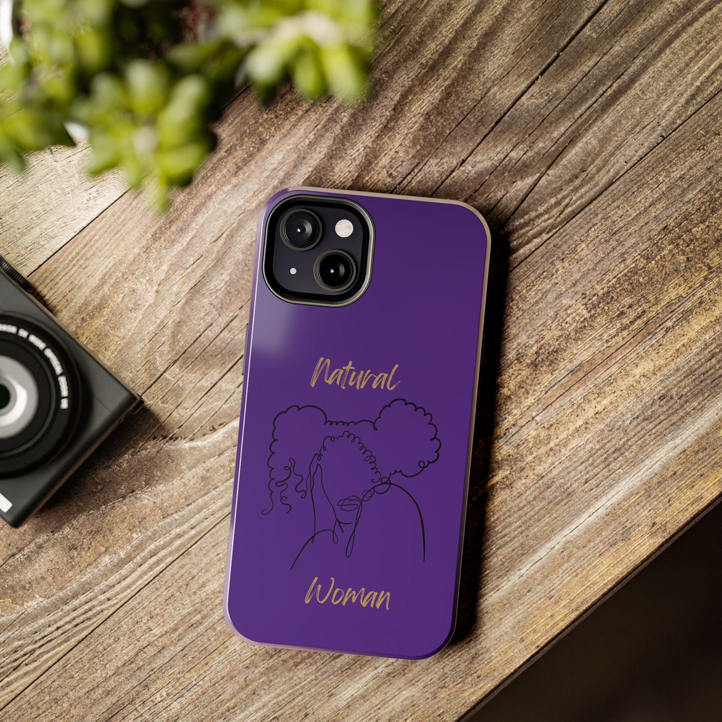 Natural Woman Twin Puffs (BL)Tough Phone Cases PURPLE