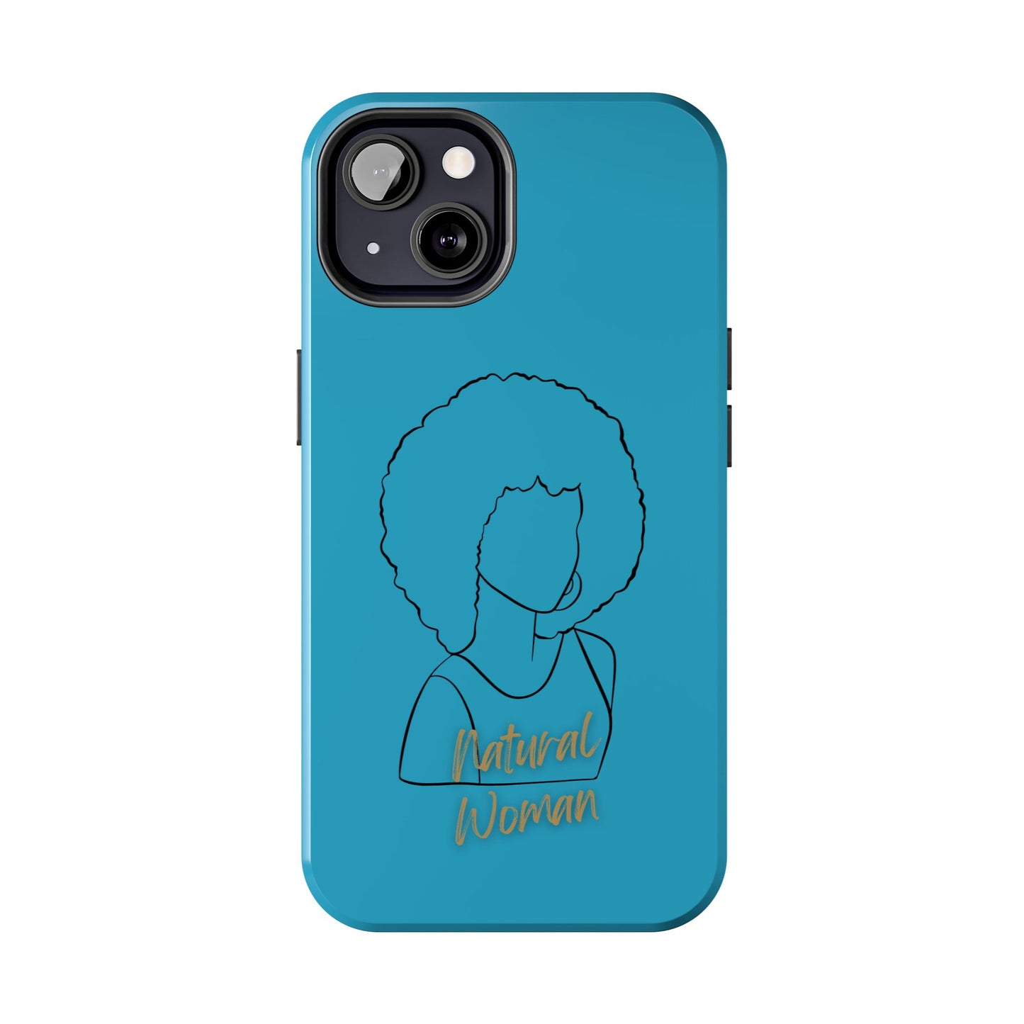 Natural Woman Afro (BL) Tough Phone Case TURQUOISE