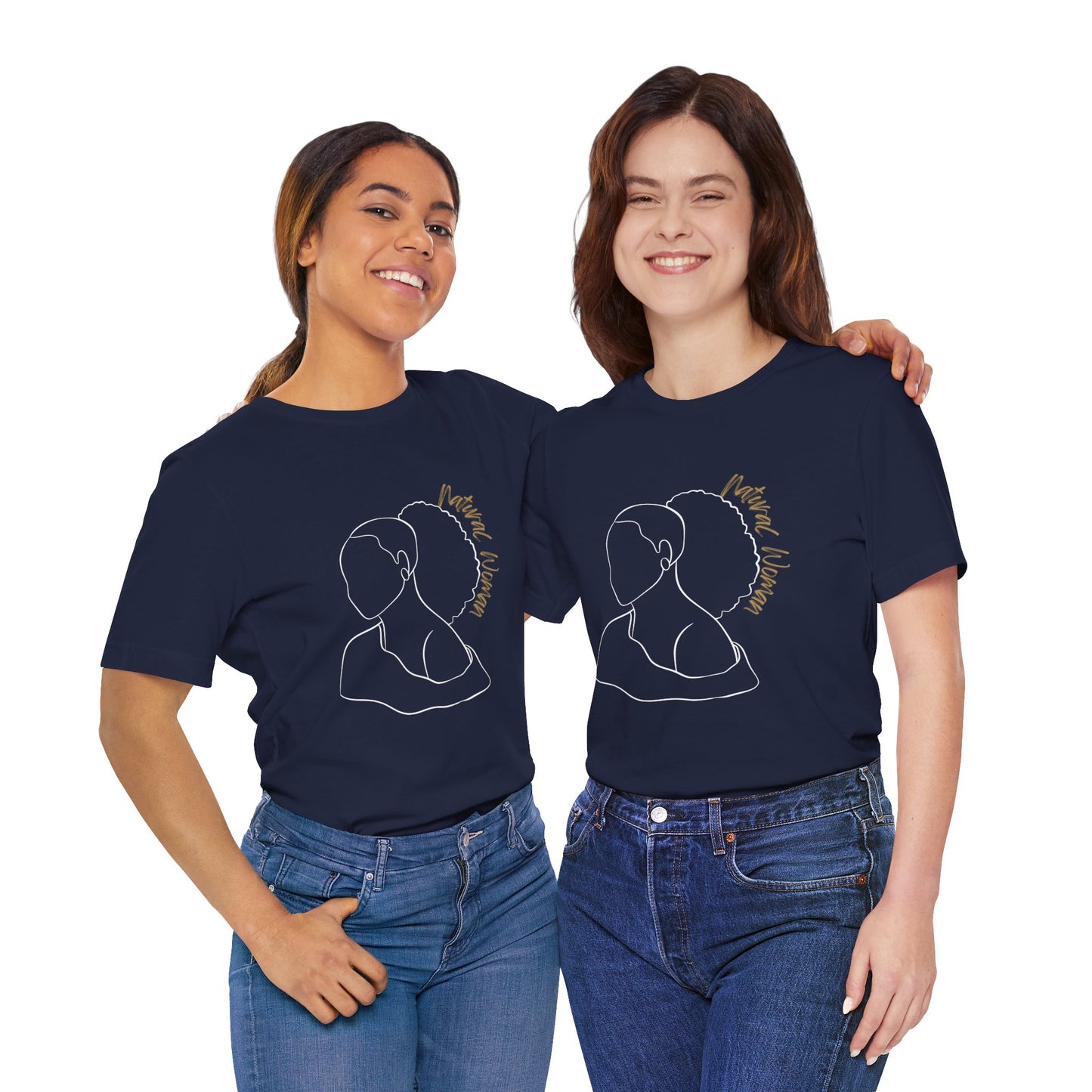 Natural Woman Behind Head Puff (WL) Short Sleeve T-Shirt