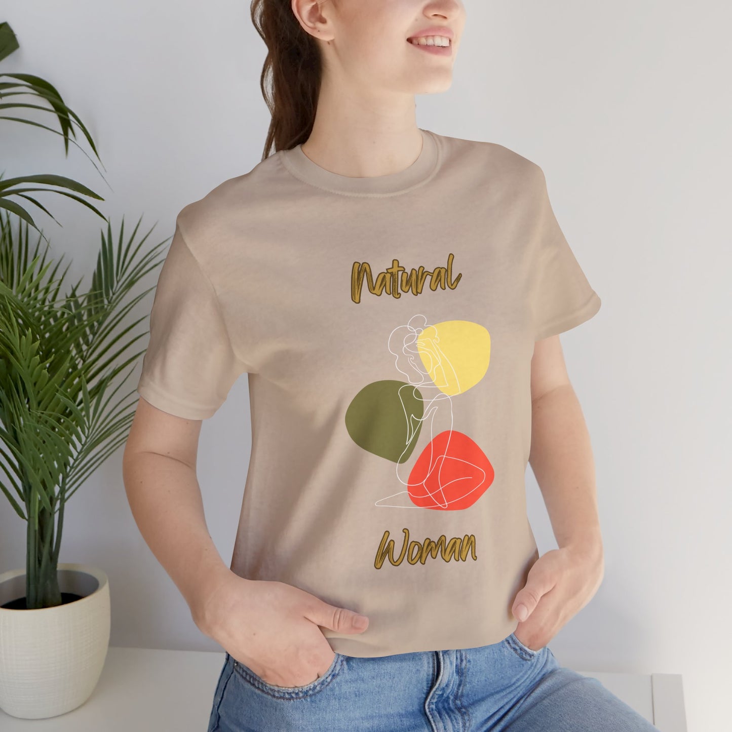 Natural Woman Colorful Pose (WL) Short Sleeve T-Shirt