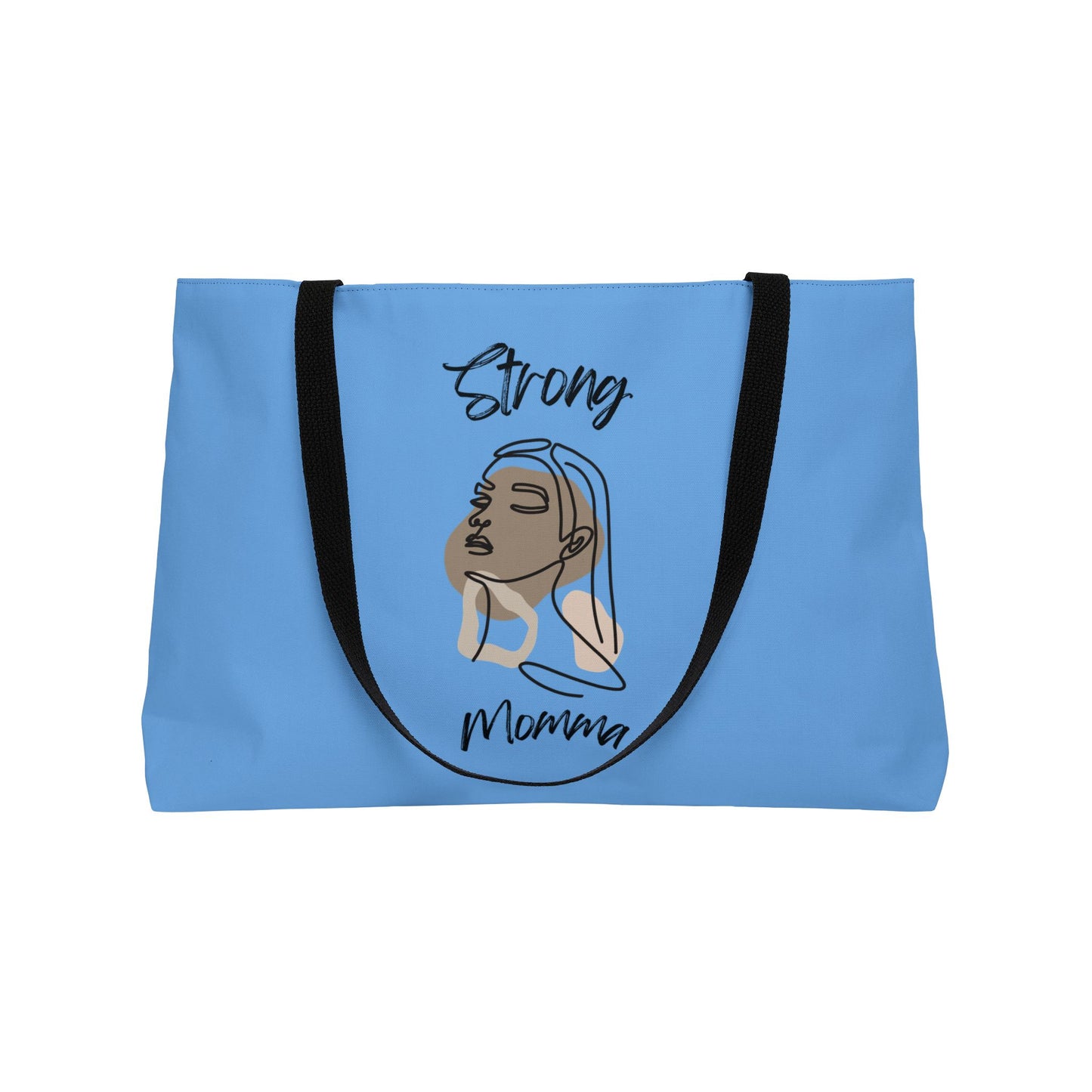 Strong Momma (BL) Weekender Tote Bag LIGHT BLUE