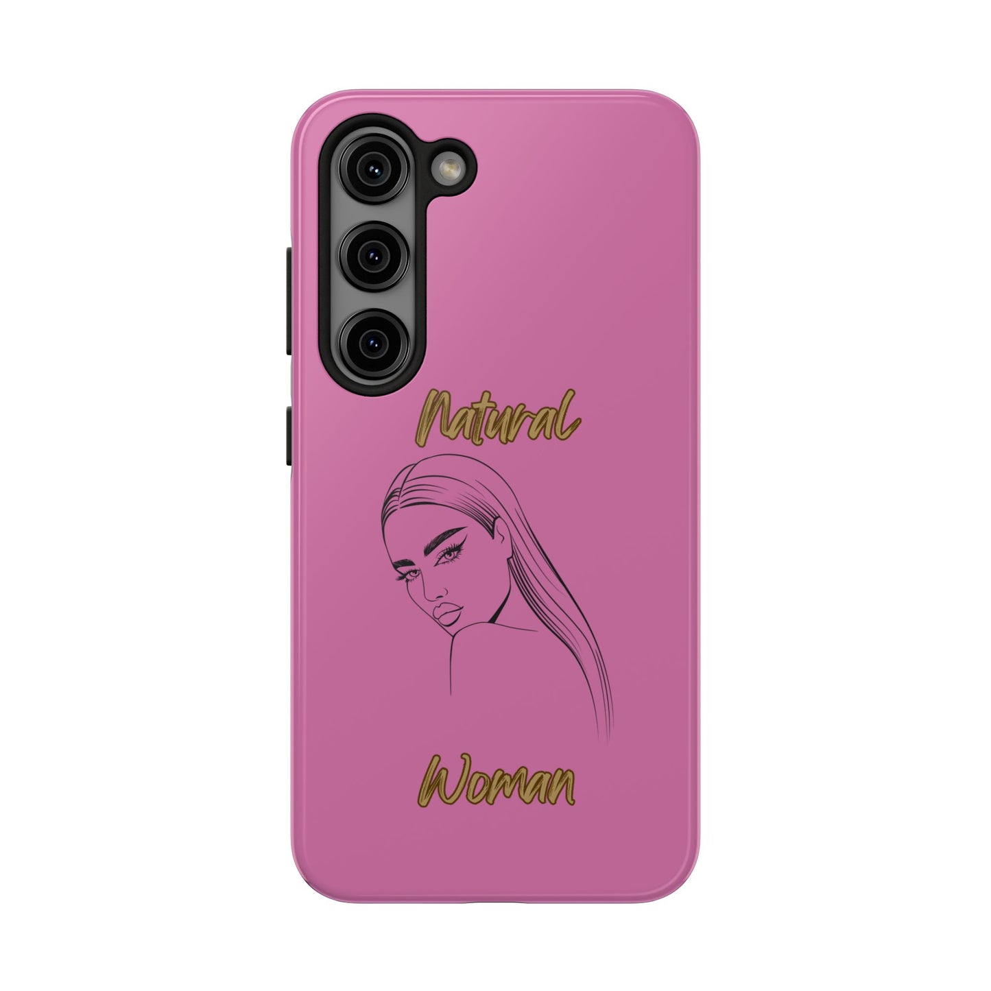 Natural Woman The Stare (BL)Tough Phone Cases LIGHT PINK