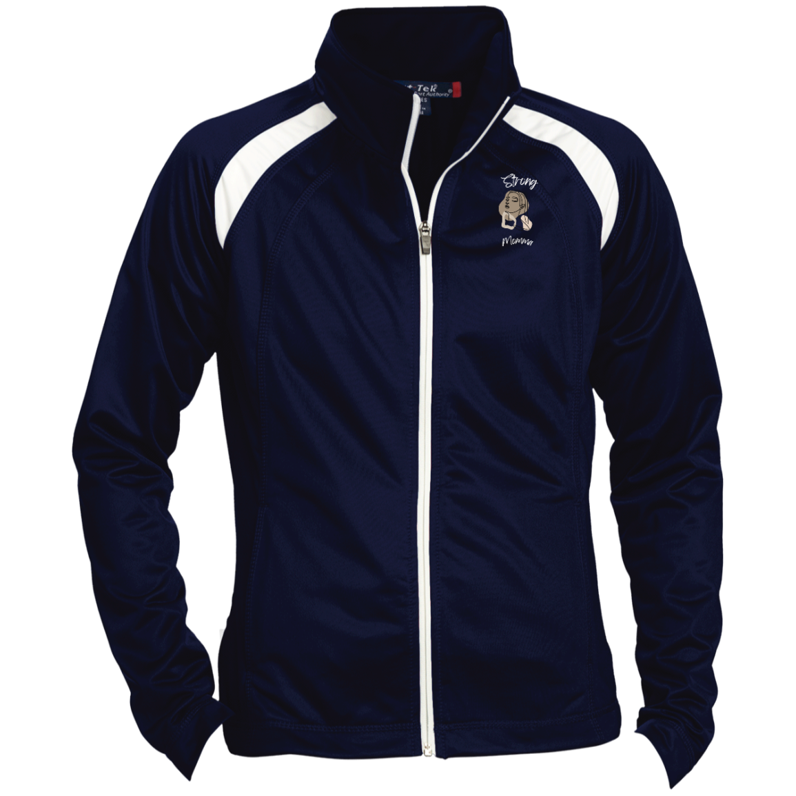 STRONG MOMMA Raglan Sleeve Warmup Jacket