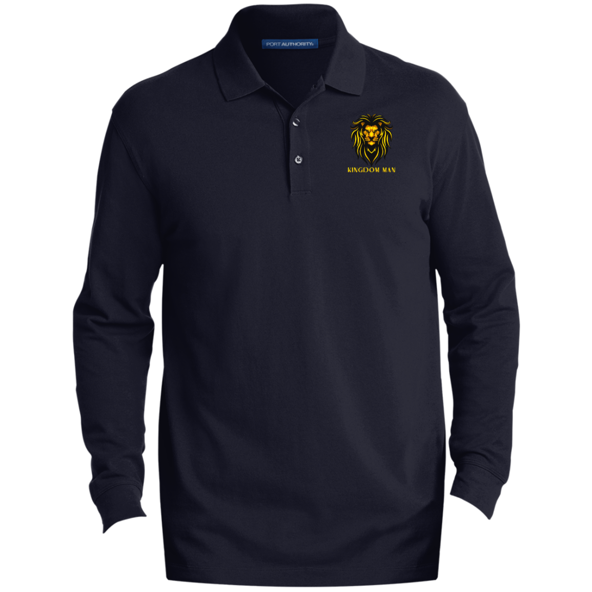 KINGDOM MEN EZ Cotton™ Long Sleeve Polo