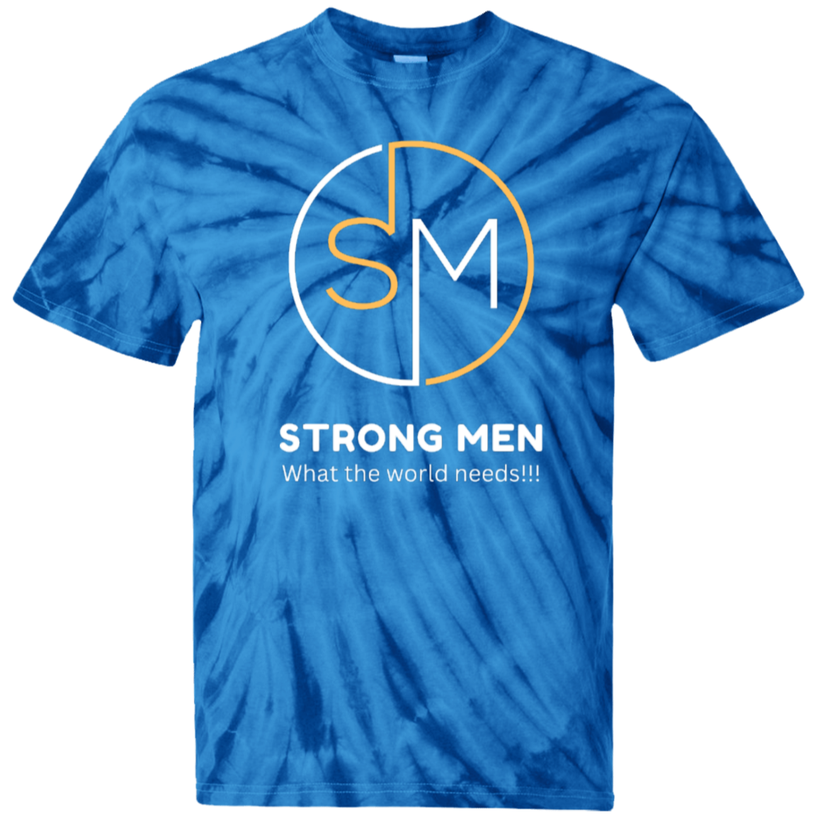 STRONG MEN LOGO STRONG MEN 100% Cotton Tie Dye T-Shirt