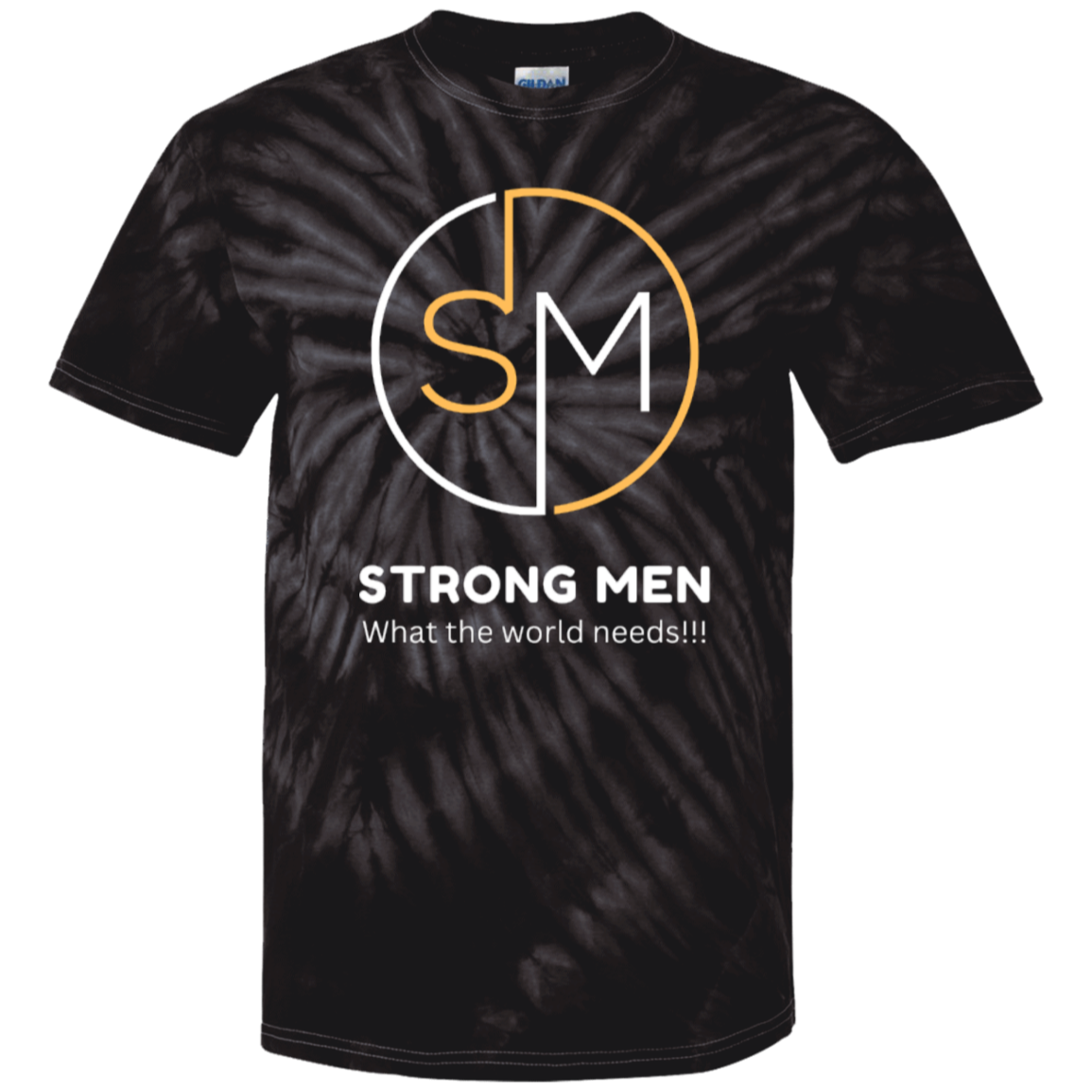 STRONG MEN LOGO STRONG MEN 100% Cotton Tie Dye T-Shirt