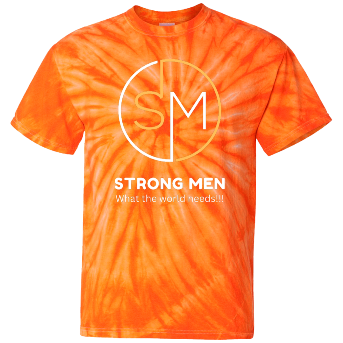 STRONG MEN LOGO STRONG MEN 100% Cotton Tie Dye T-Shirt