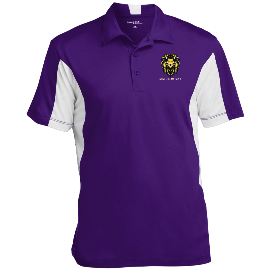 KINGDOM MAN Men's Color Block Performance Polo
