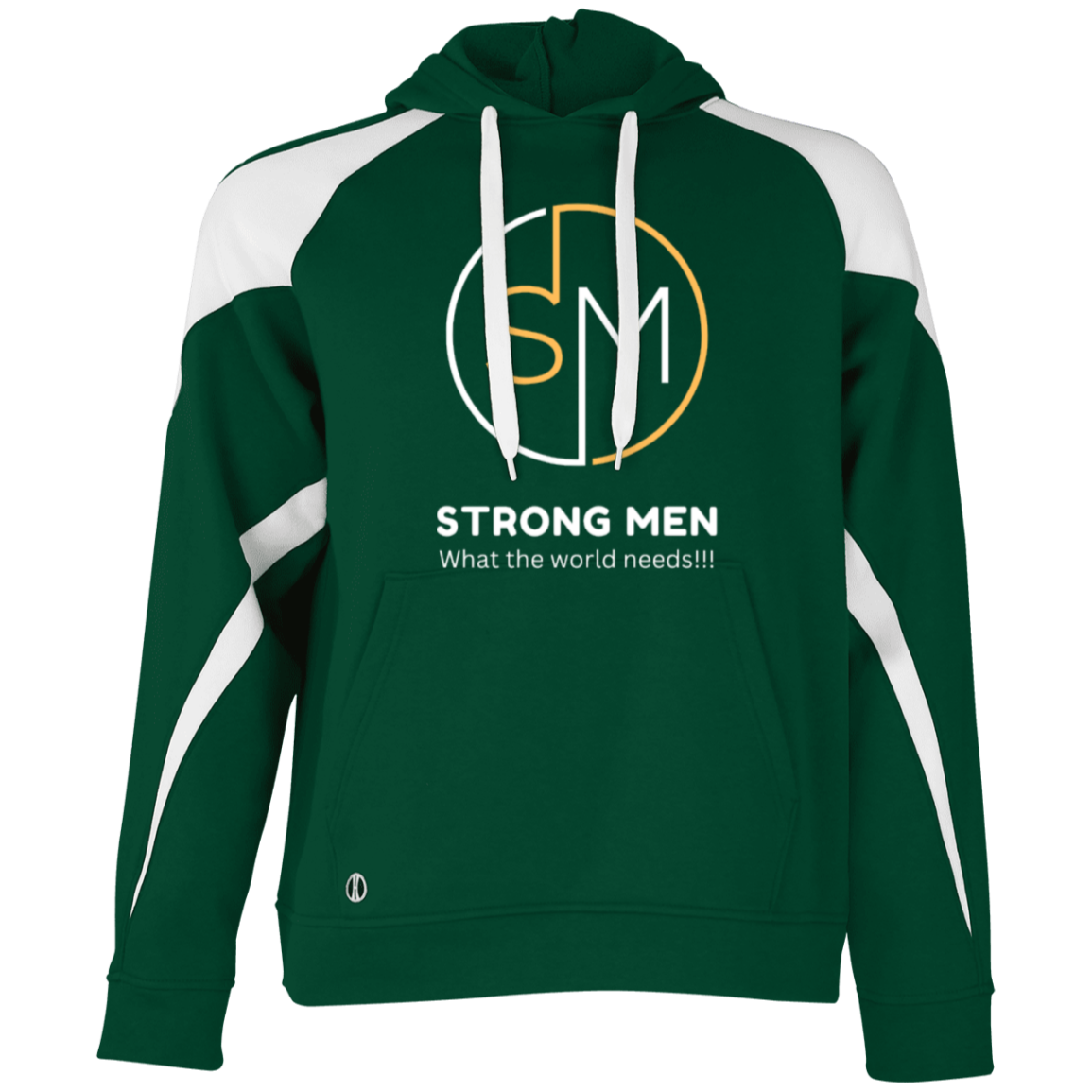 STRONG MEN Athletic Color Block Fleece Hoodie