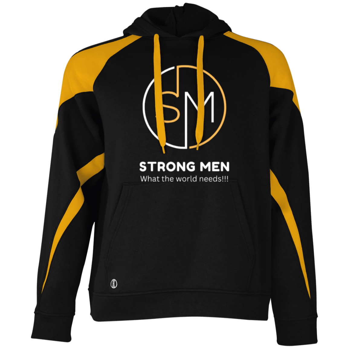 STRONG MEN Athletic Color Block Fleece Hoodie