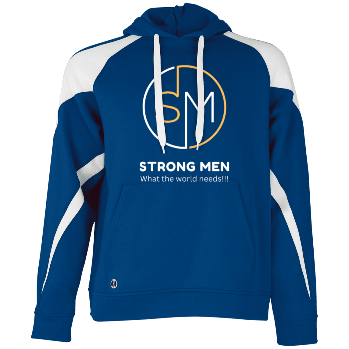 STRONG MEN Athletic Color Block Fleece Hoodie