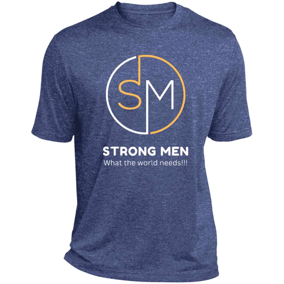 STRONG MEN LOGO STRONG MEN Heather Performance Tee