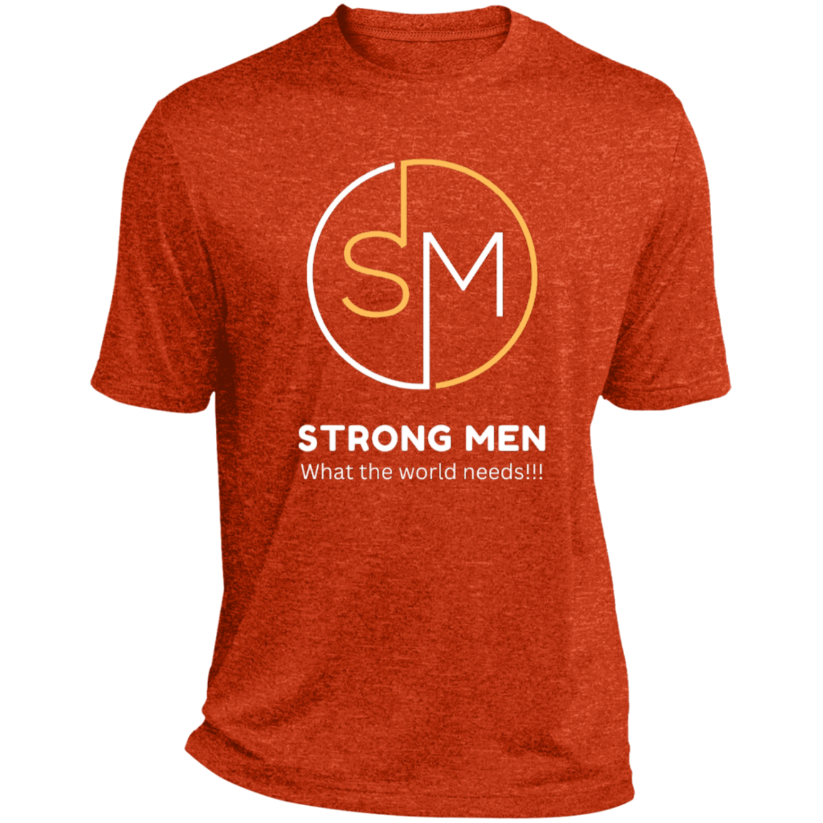 STRONG MEN LOGO STRONG MEN Heather Performance Tee